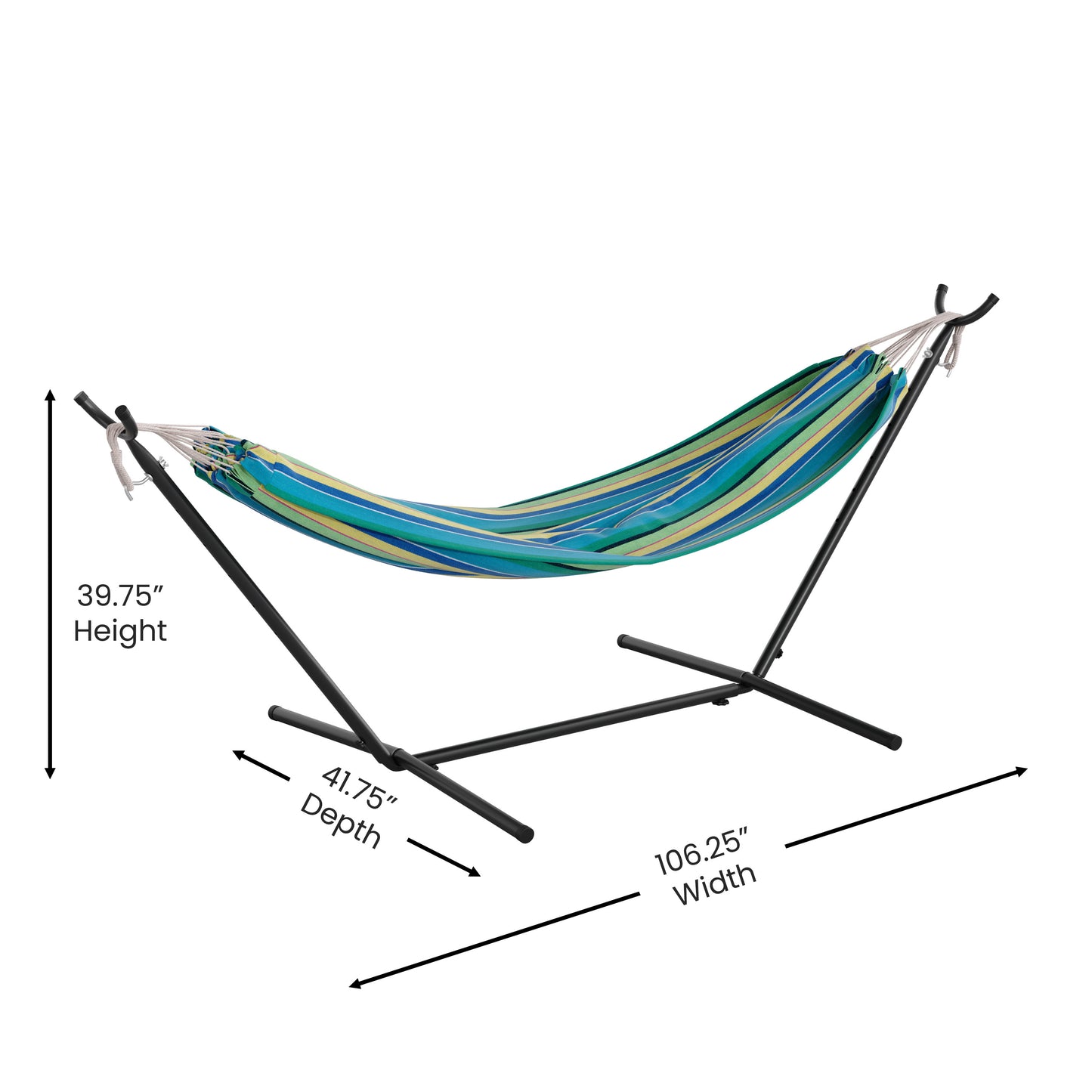 Blue Multi Hammock with Stand WL-HM22001-BLU-MLT-GG