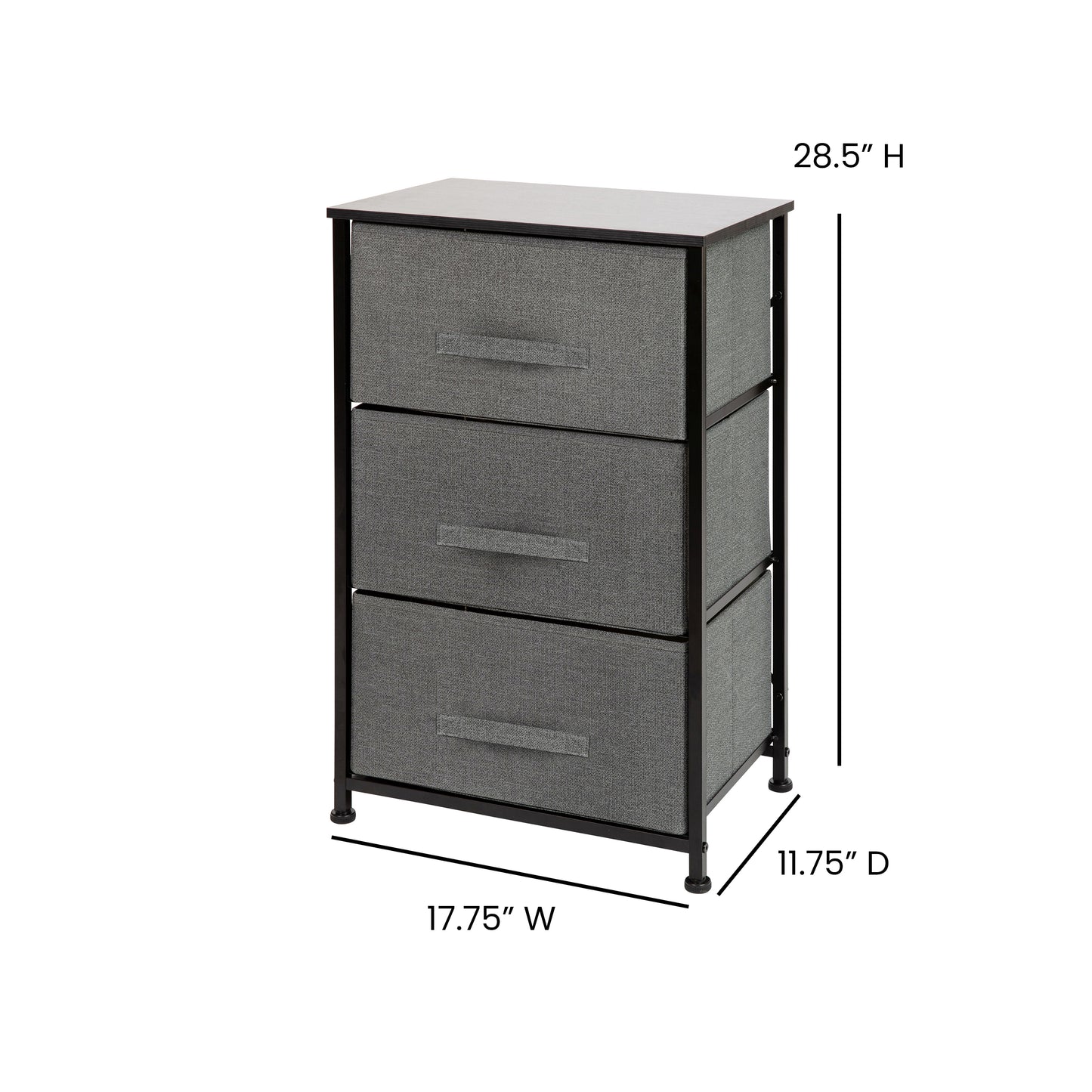 Black/Gray Tall Organizer WX-5L20-X-BK-GR-GG