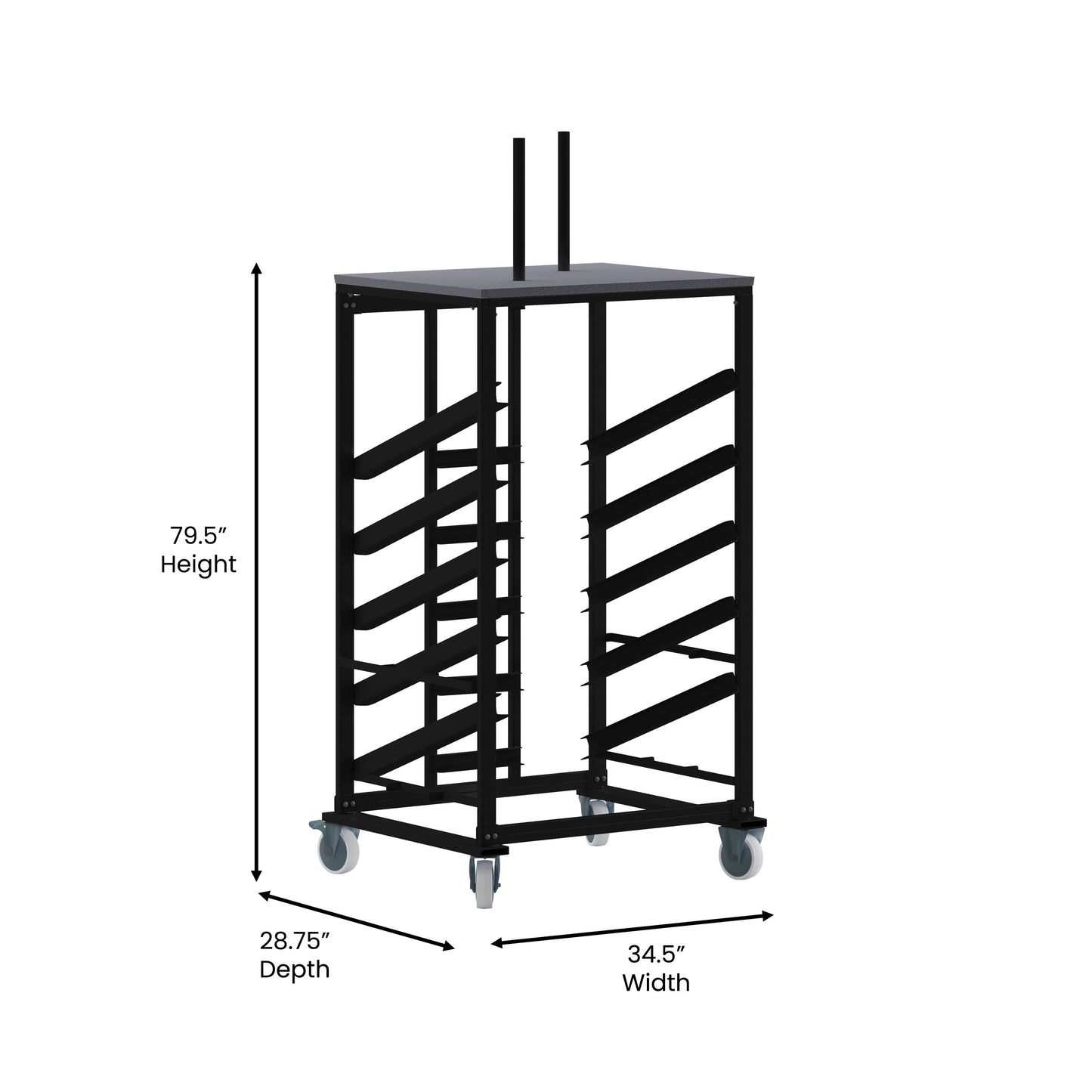 30" Round Cocktail Table Dolly XA-30-COTA-DY-GG