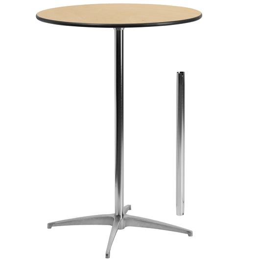 Adjustable Height Cocktail Table with 2 Columns (30" and 42")