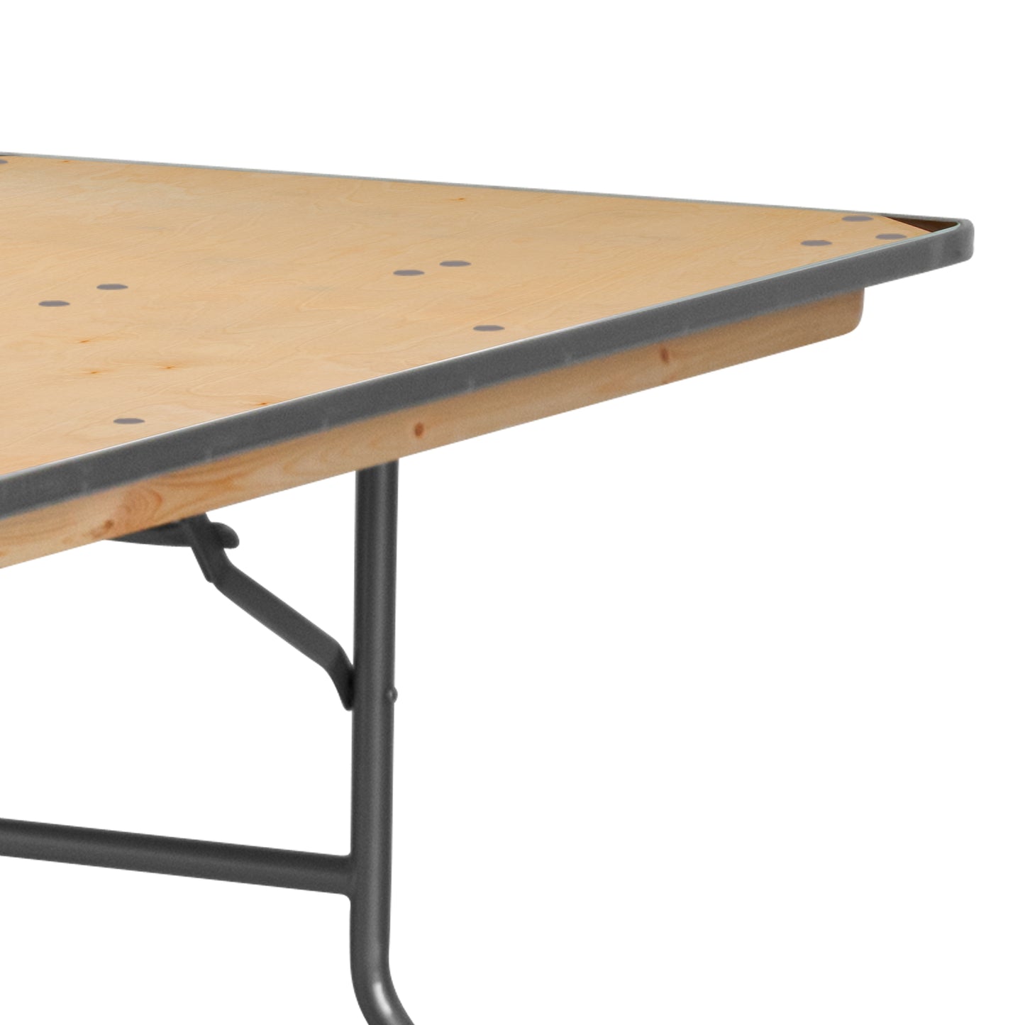 30x96 Wood Fold Table-Met Edge XA-3096-BIRCH-M-GG