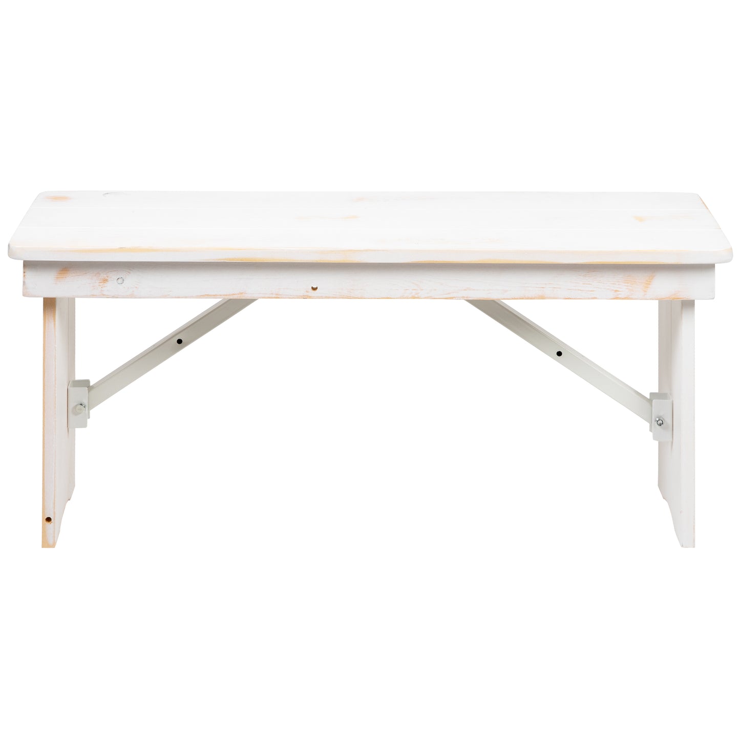 White 40"x12" Farm Bench XA-B-40X12-WH-GG