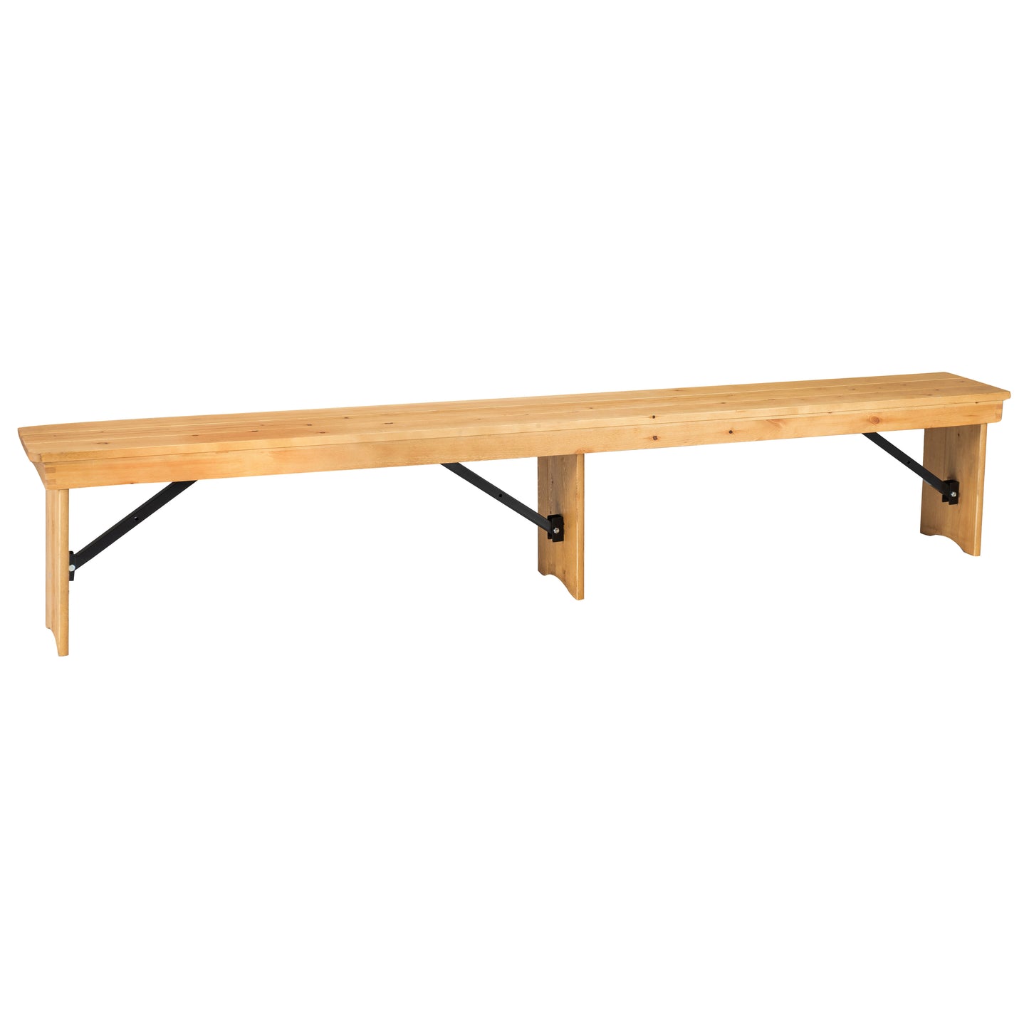 8'x12" Folding Farm Bench XA-B-96X12-L-LN-GG