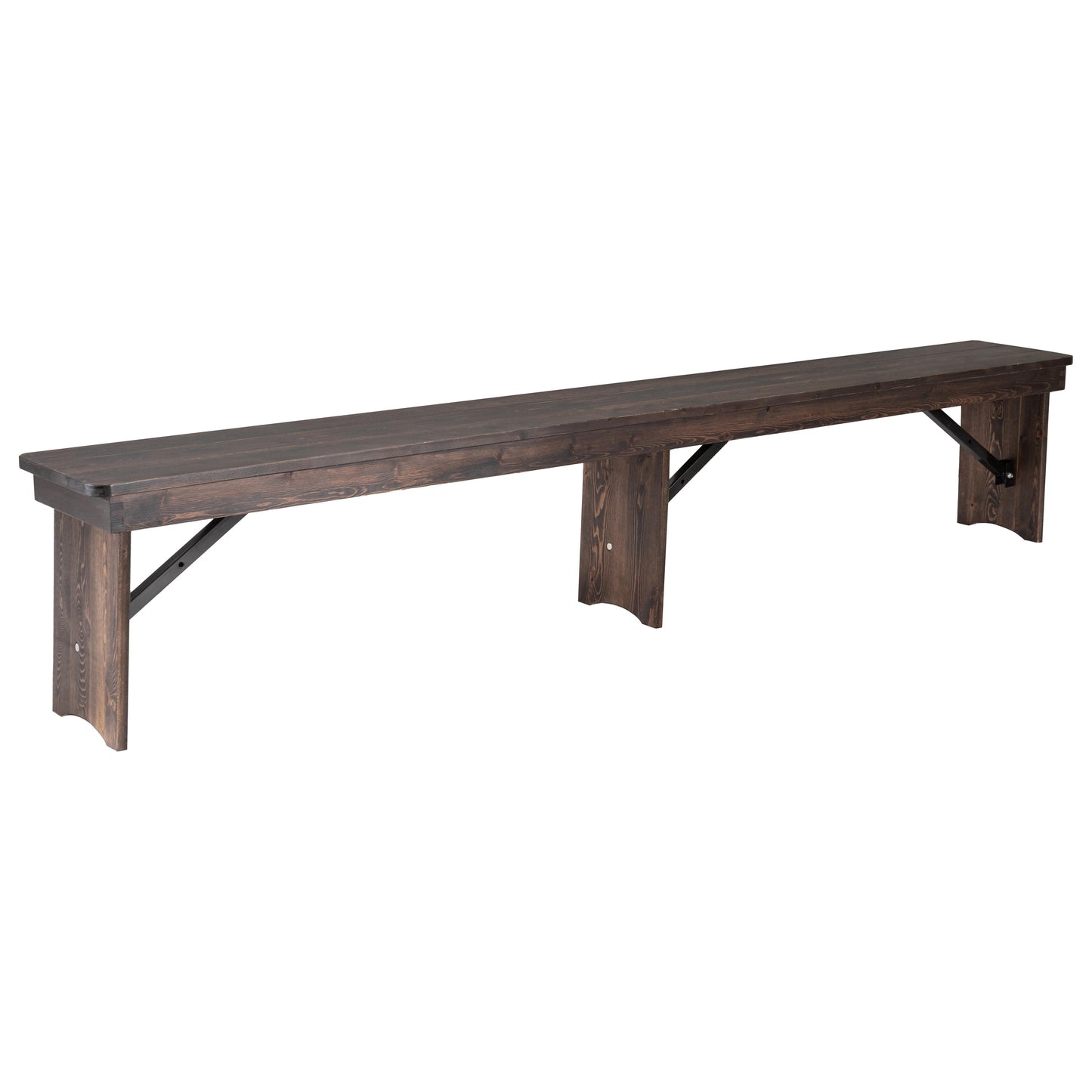 8'x12" Folding Farm Bench XA-B-96X12-L-MG-GG