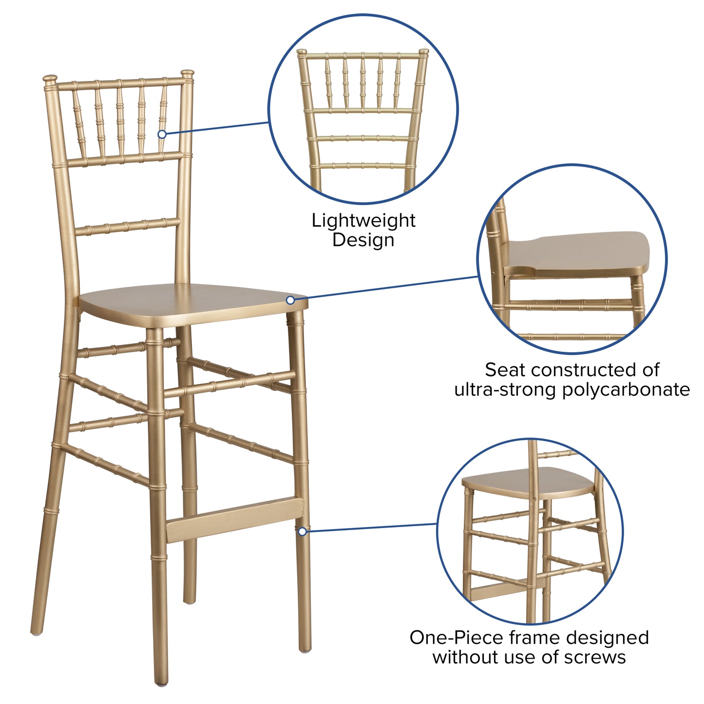 Gold Wood Chiavari Barstool XA-CH-BAR-GO-GG