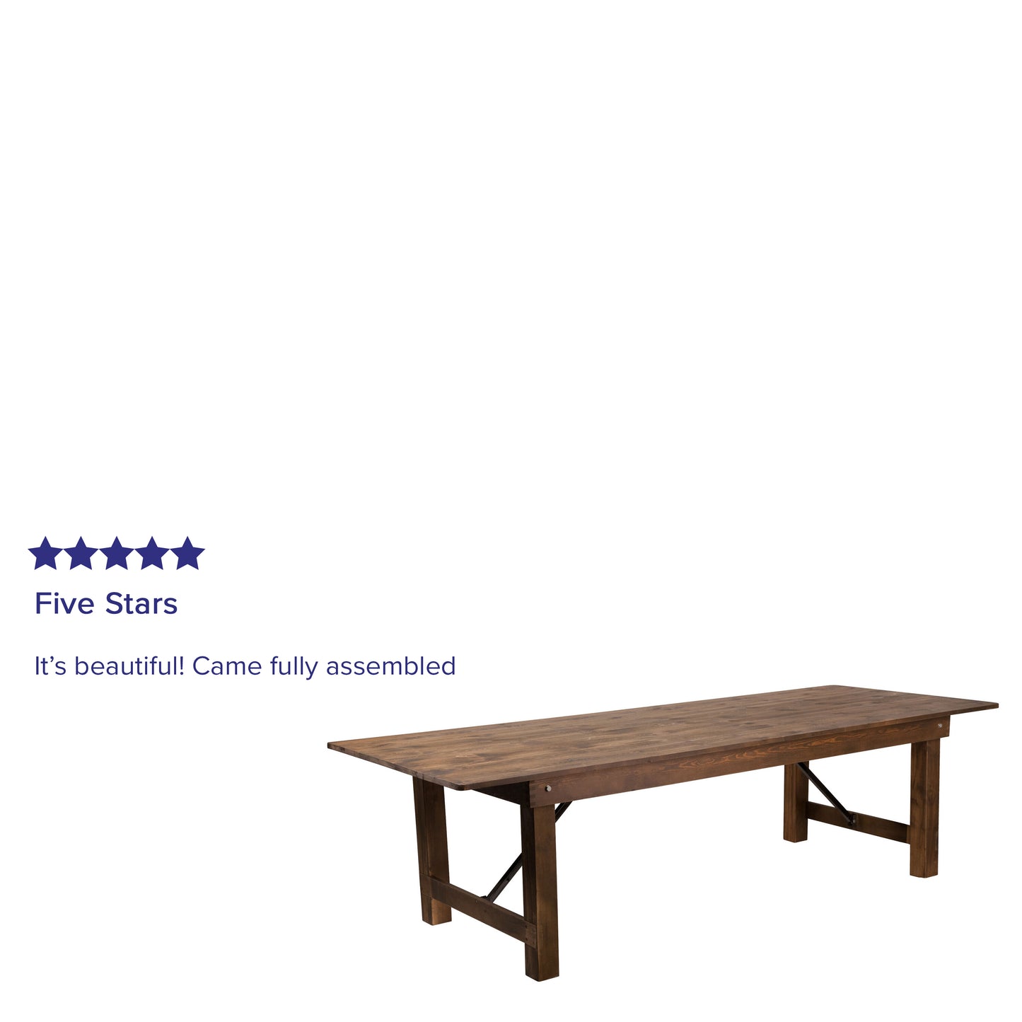 9'x40" Folding Farm Table XA-F-108X40-GG