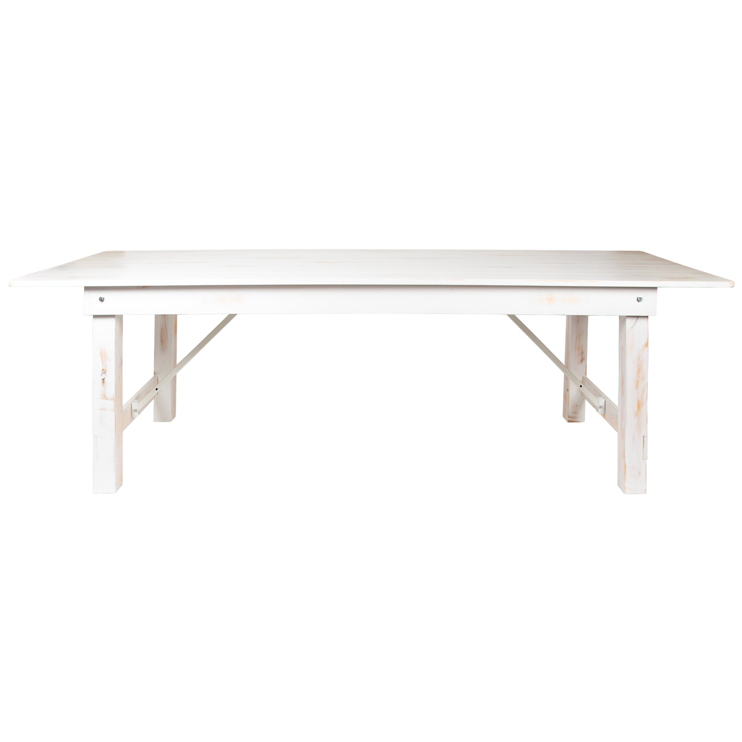 9'x40" White Farm Table XA-F-108X40-WH-GG