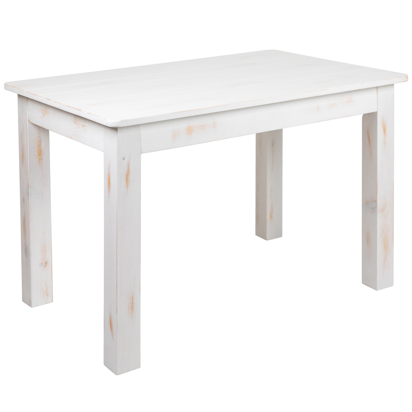 46x30 Rustic White Farm Table XA-F-46X30-WH-GG