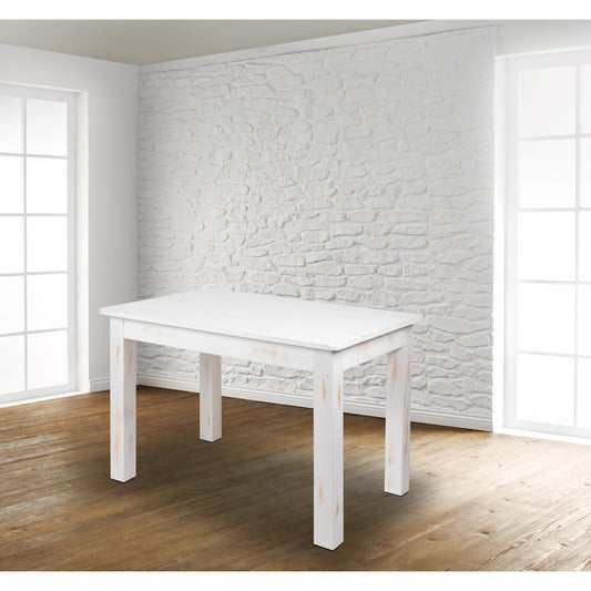 46x30 Rustic White Farm Table XA-F-46X30-WH-GG