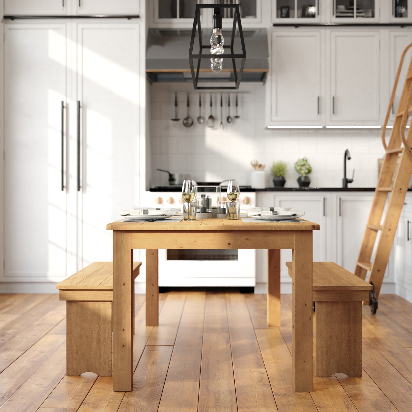 Rustic Style Farmhouse Dining Room Table