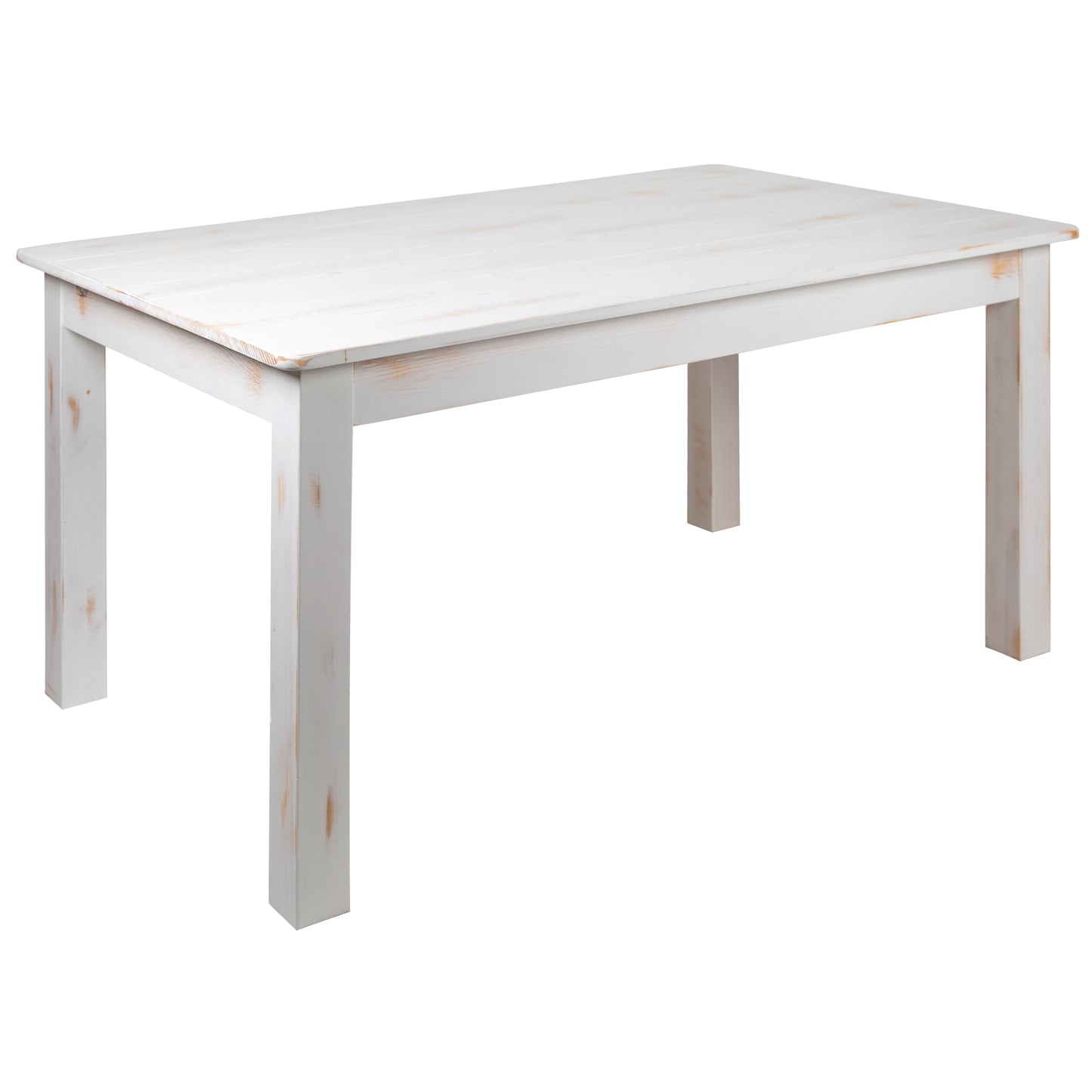 60x38 Rustic White Farm Table XA-F-60X38-WH-GG