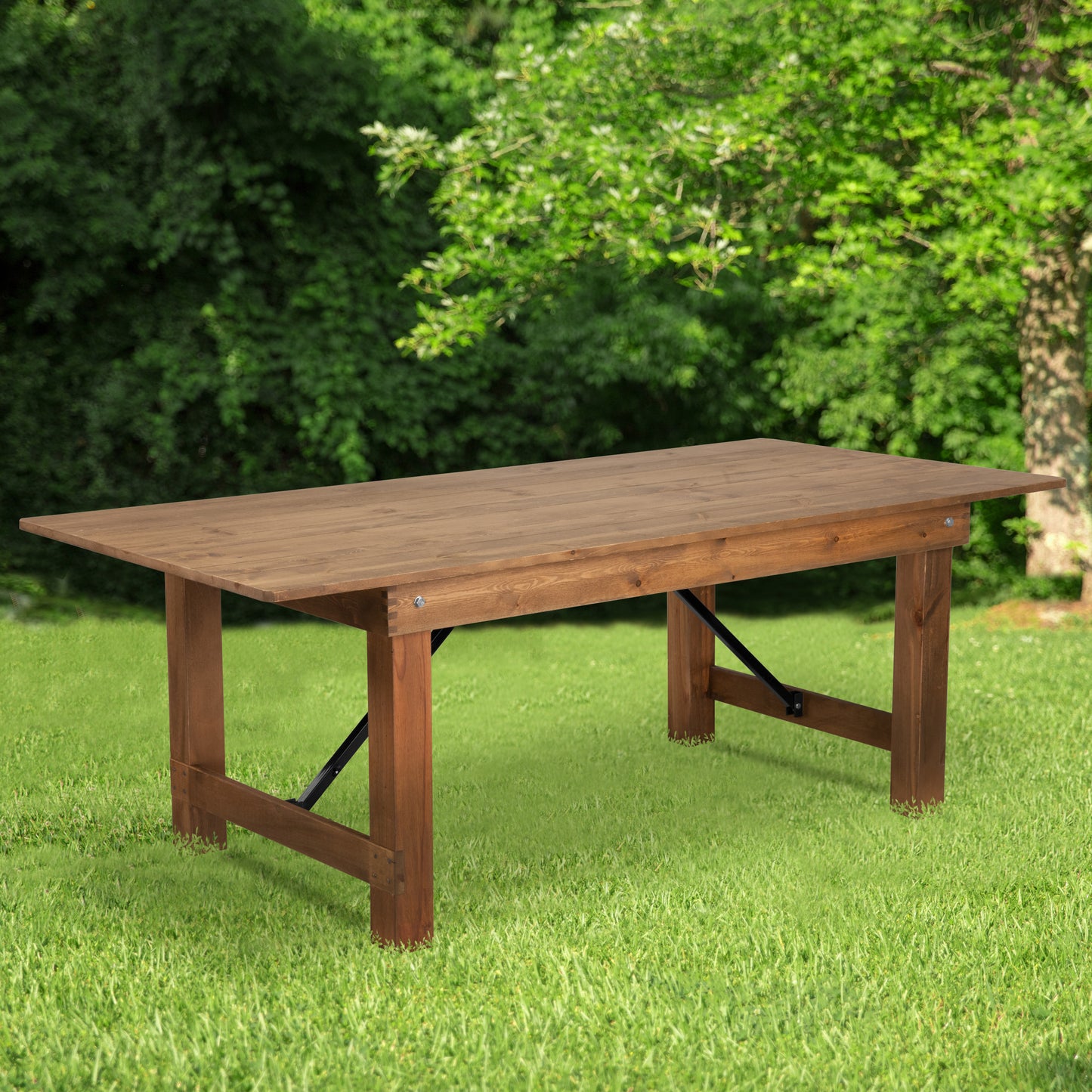 7'x40" Folding Farm Table XA-F-84X40-GG