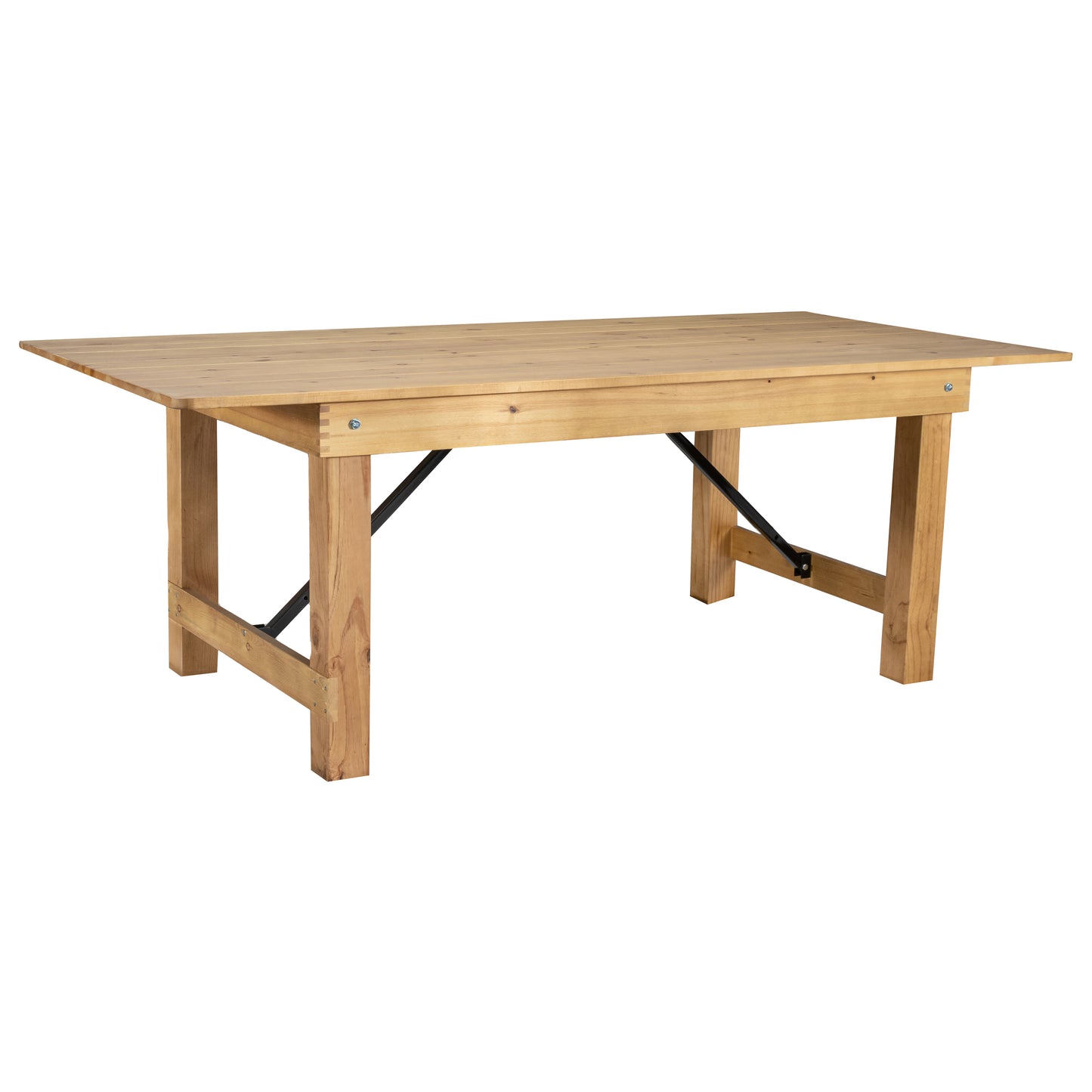 7'x40" Folding Farm Table XA-F-84X40-LN-GG