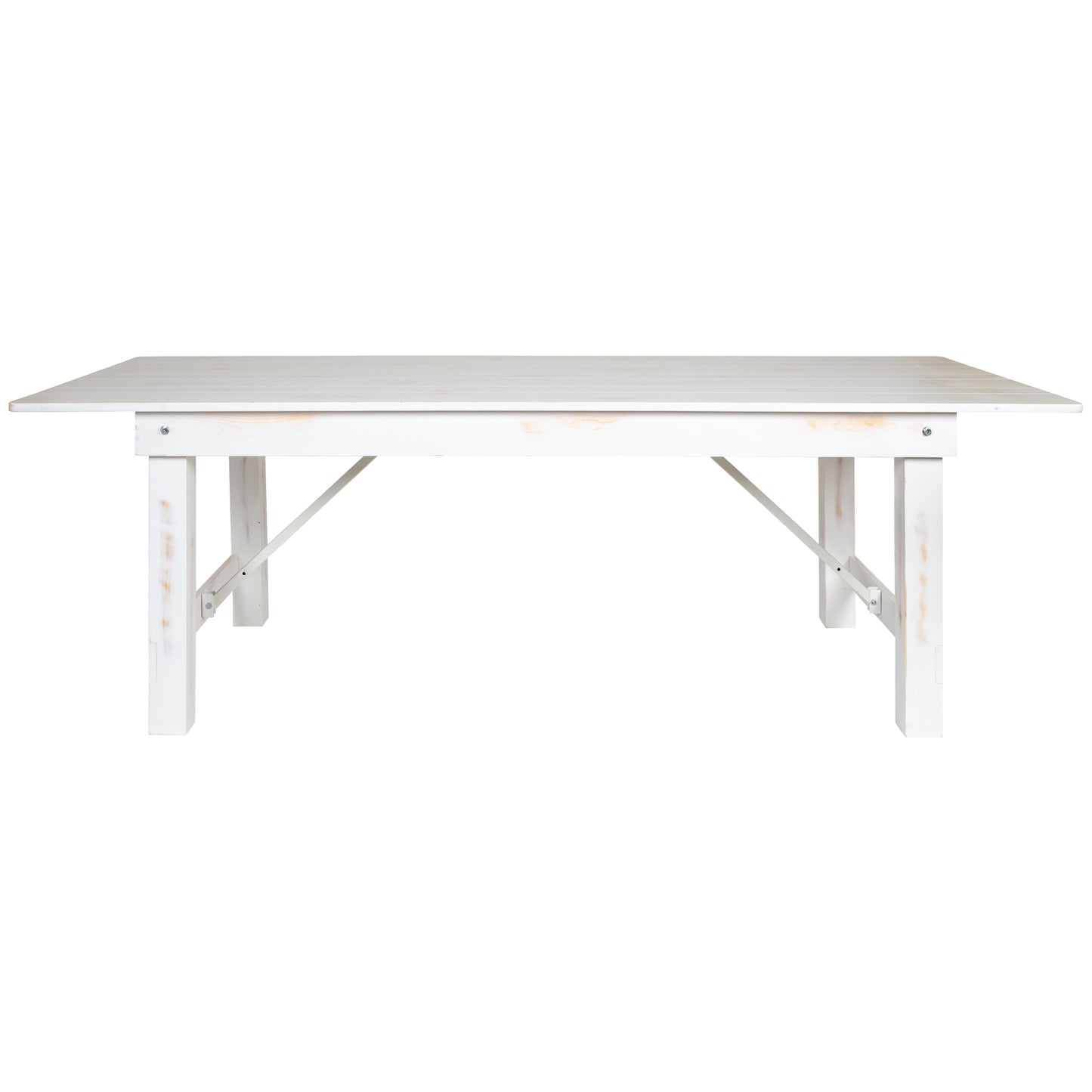 8'x40" White Farm Table XA-F-96X40-WH-GG