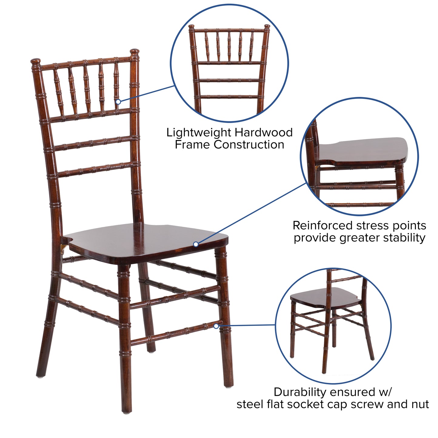 Fruitwood Chiavari Chair XS-FRUIT-GG