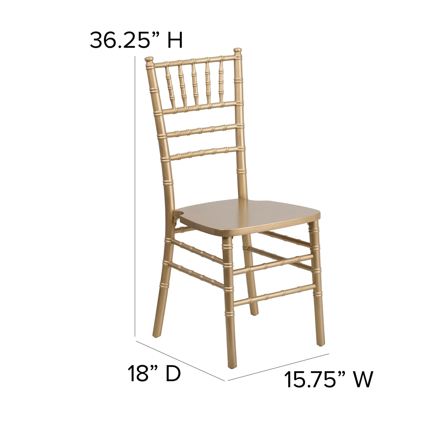 Gold Wood Chiavari Chair XS-GOLD-GG