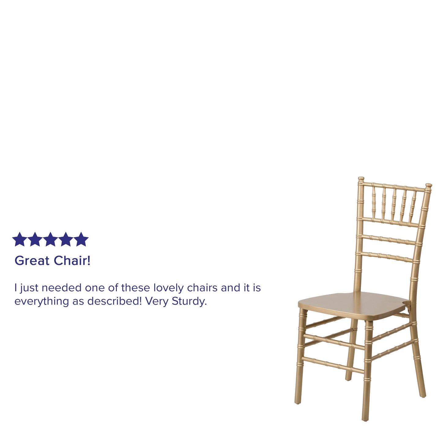 Gold Wood Chiavari Chair XS-GOLD-GG