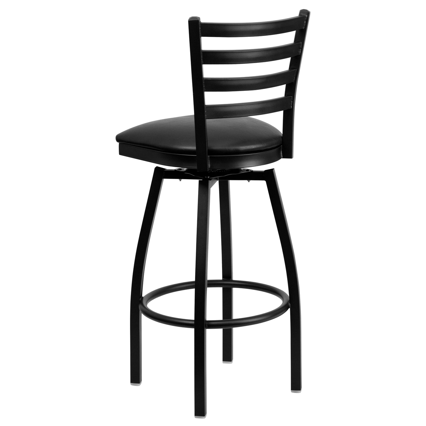 Black Ladder Stool-Black Seat XU-6F8B-LADSWVL-BLKV-GG