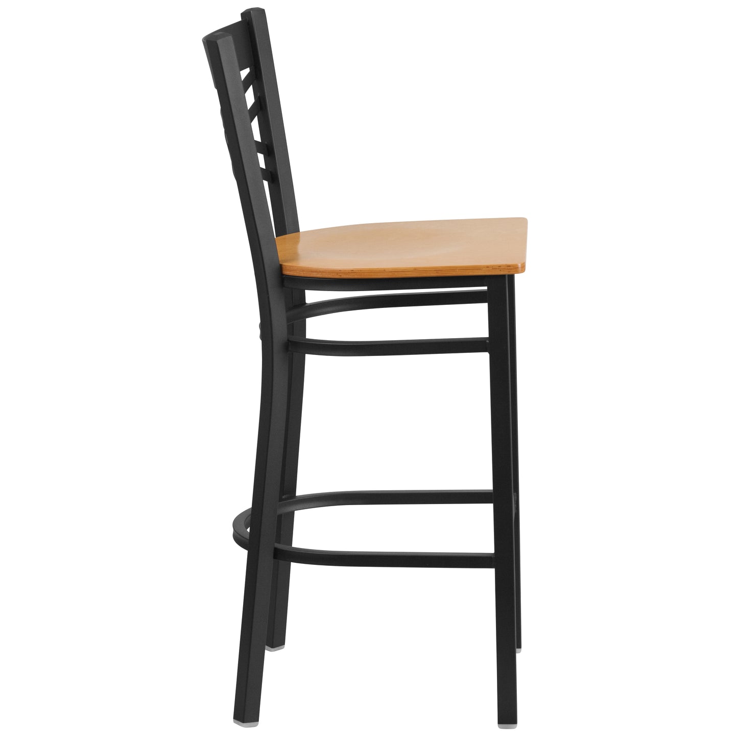 Black X Stool-Nat Seat XU-6F8BXBK-BAR-NATW-GG