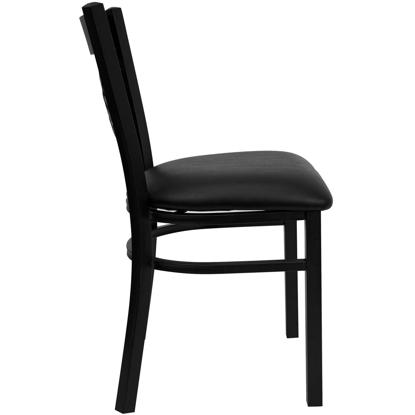 Black X Chair-Black Seat XU-6FOBXBK-BLKV-GG