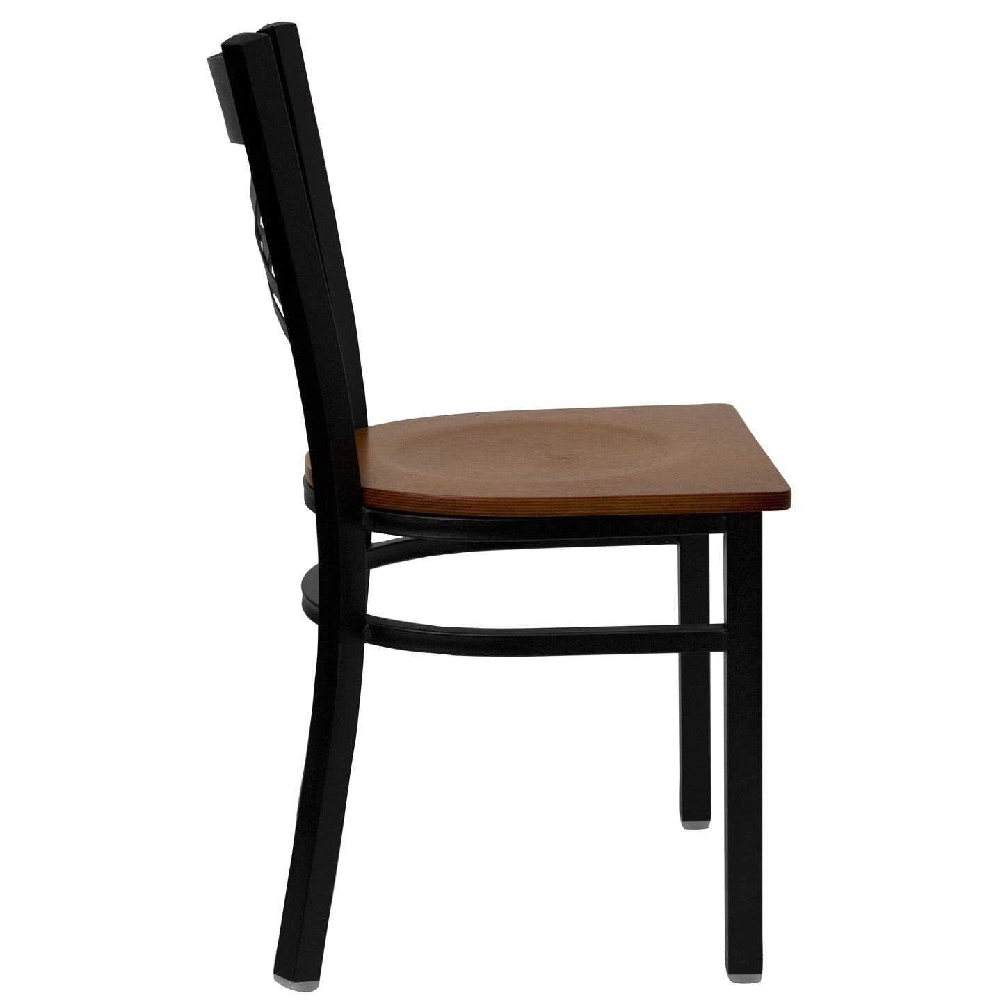 Black X Chair-Cherry Seat XU-6FOBXBK-CHYW-GG