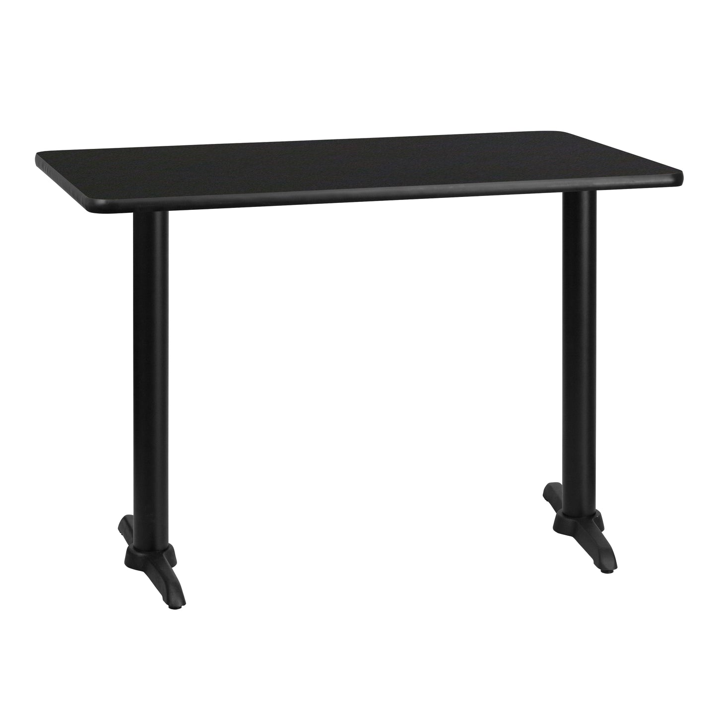 30x42 Black Table-5x22 T-Base XU-BLKTB-3042-T0522-GG