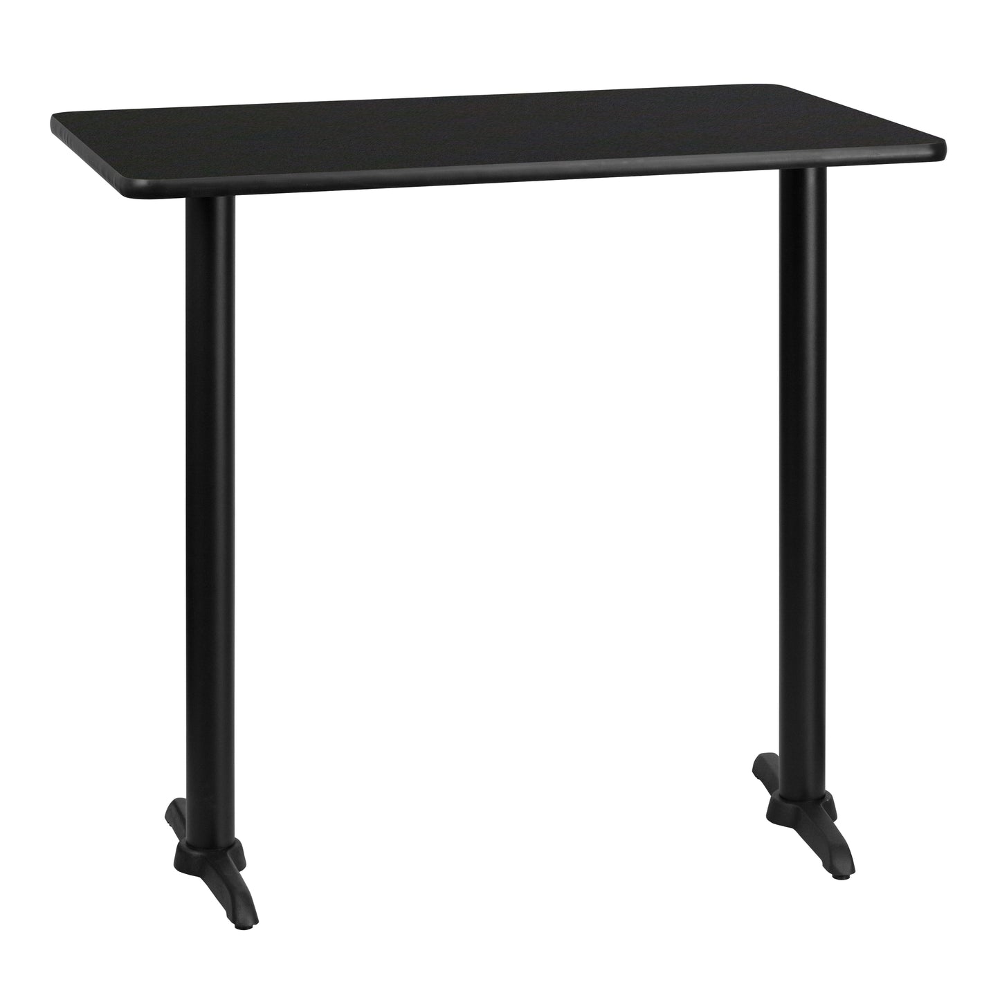 30x42 Black Table-5x22 T-Base XU-BLKTB-3042-T0522B-GG