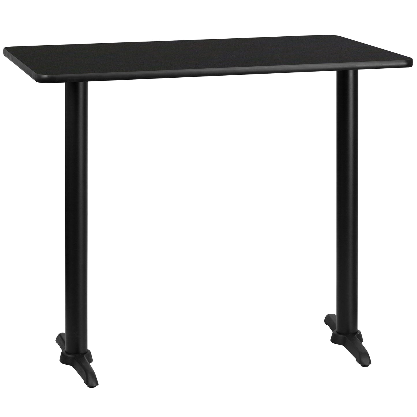 30x48 Black Table-5x22 T-Base XU-BLKTB-3048-T0522B-GG