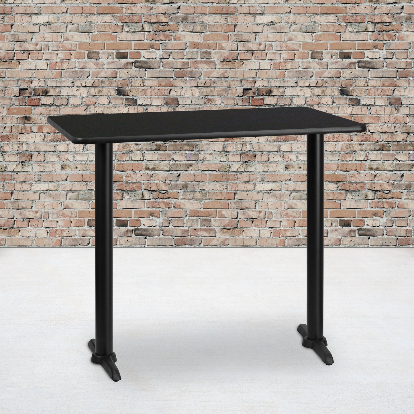 30x48 Black Table-5x22 T-Base XU-BLKTB-3048-T0522B-GG