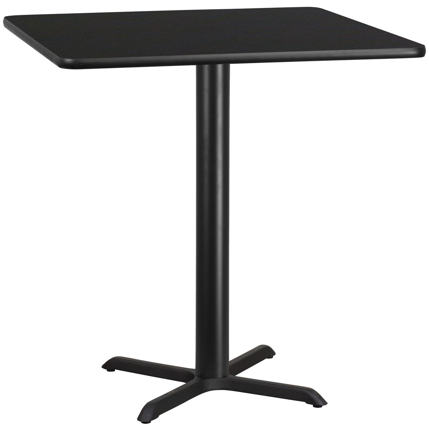 42SQ Black Table-33x33 X-Base XU-BLKTB-4242-T3333B-GG