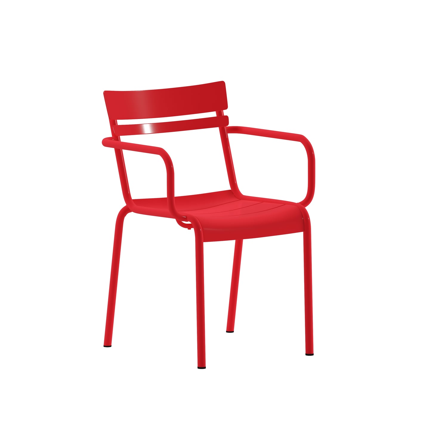 Red Steel Arm Chair XU-CH-10318-ARM-RED-GG