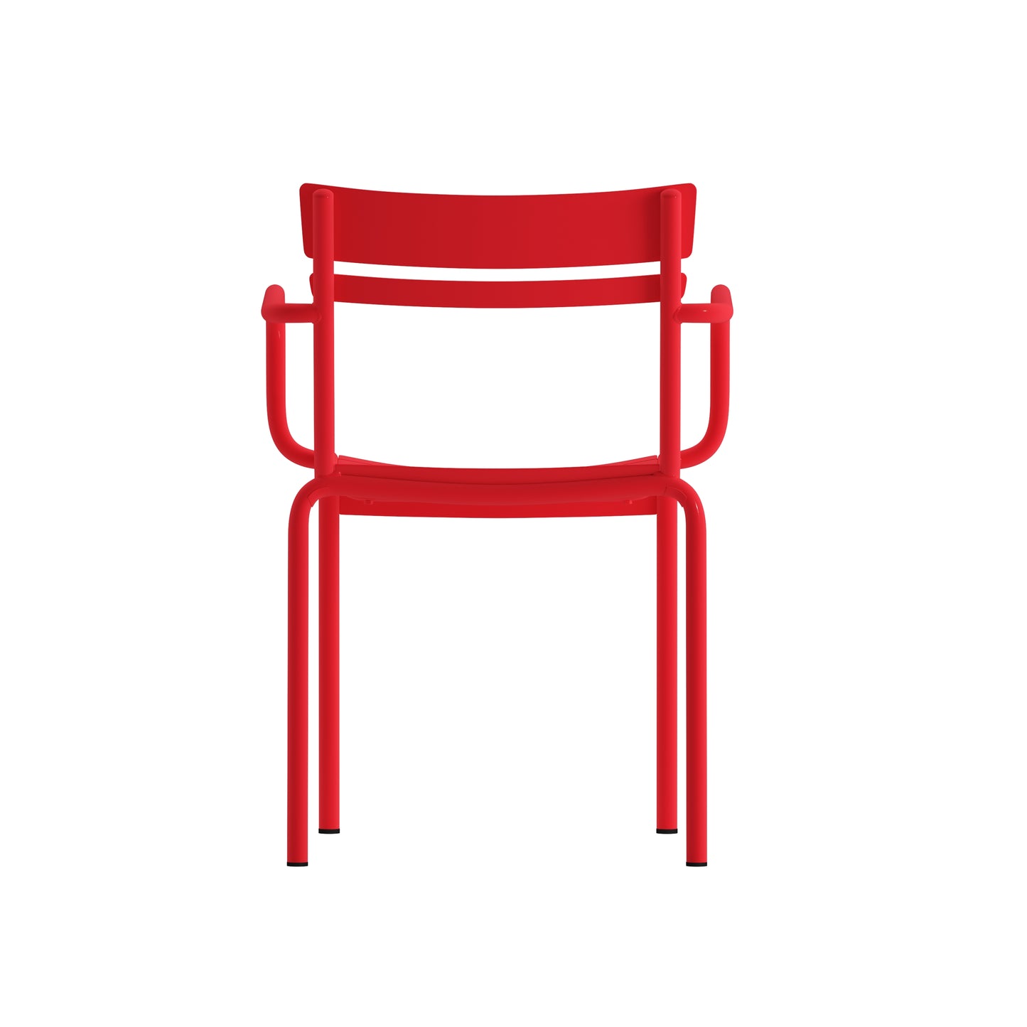 Red Steel Arm Chair XU-CH-10318-ARM-RED-GG