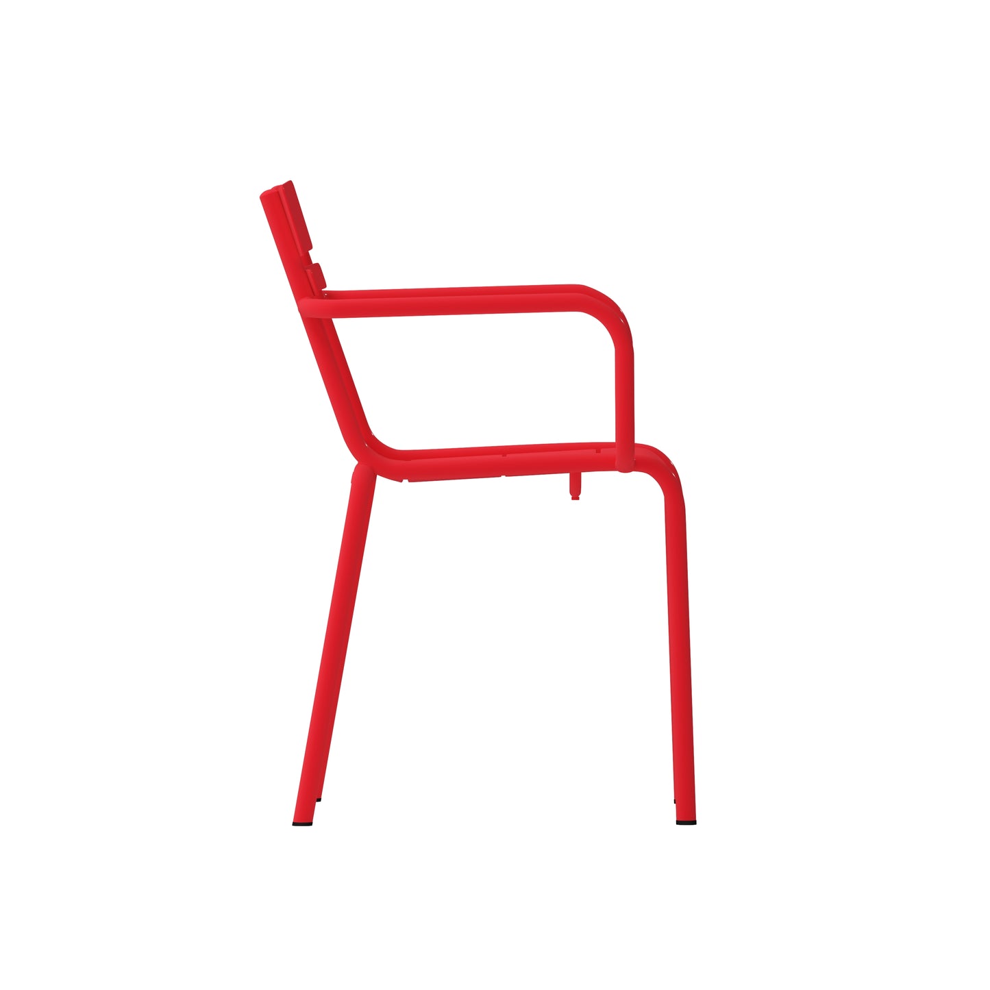 Red Steel Arm Chair XU-CH-10318-ARM-RED-GG