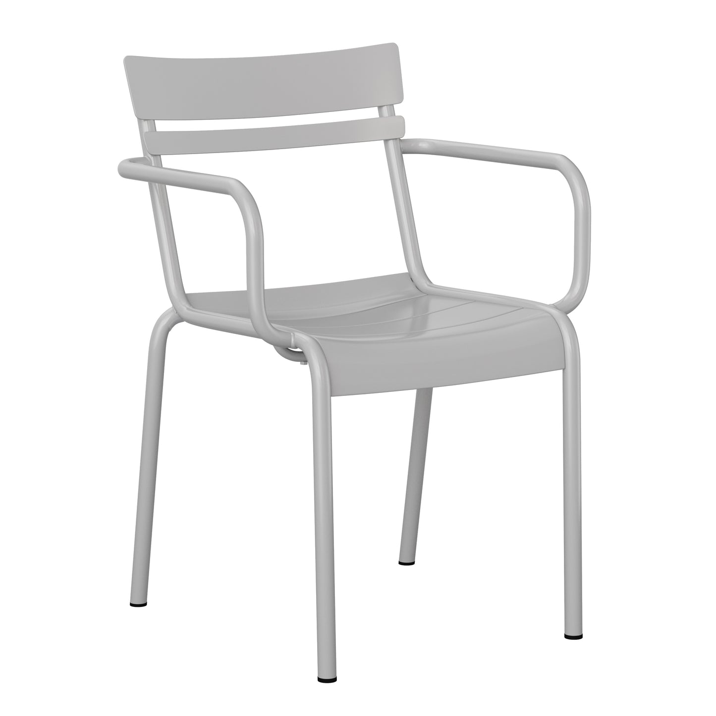 Silver Steel Arm Chair XU-CH-10318-ARM-SIL-GG