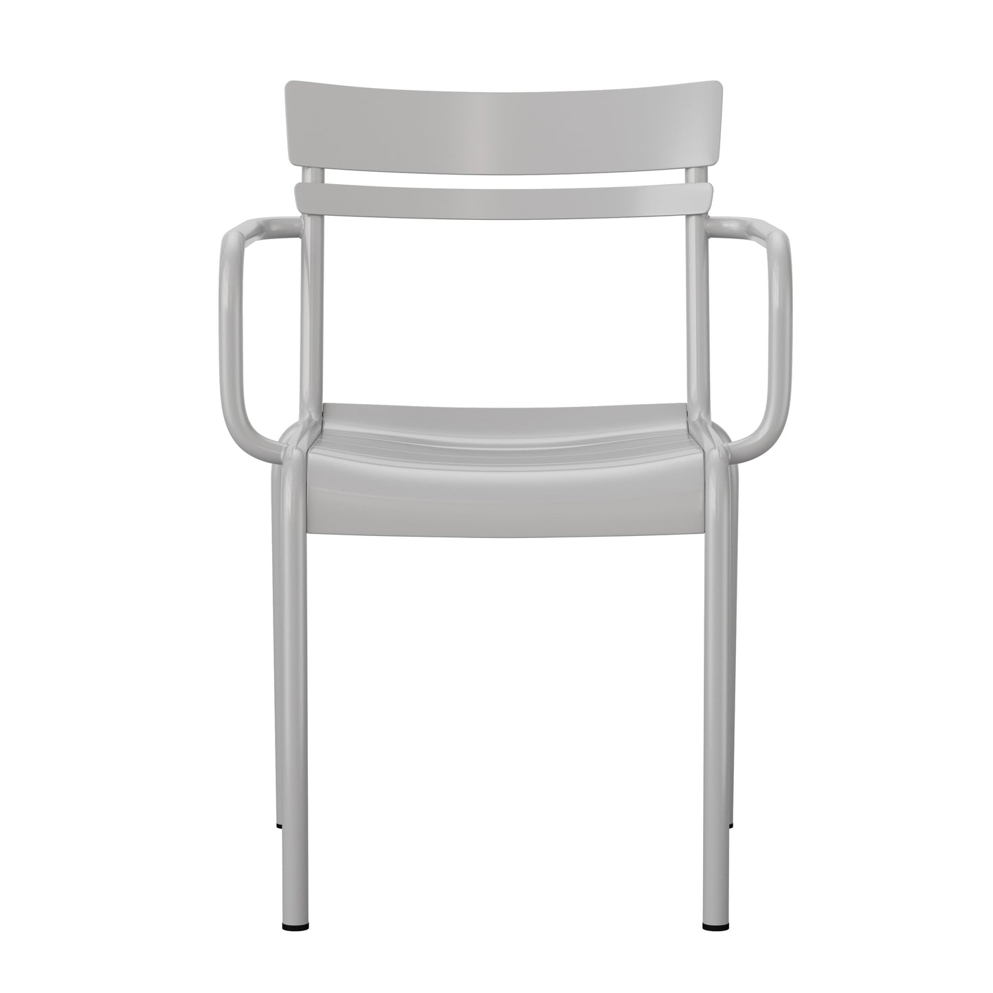 Silver Steel Arm Chair XU-CH-10318-ARM-SIL-GG