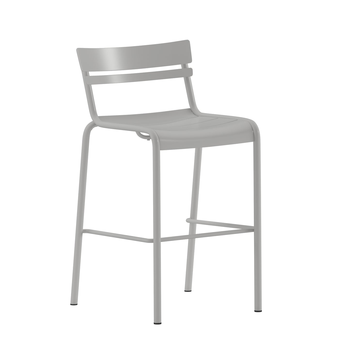 Modern Armless Commercial Grade Indoor/Outdoor Steel Stacking Bar Stool