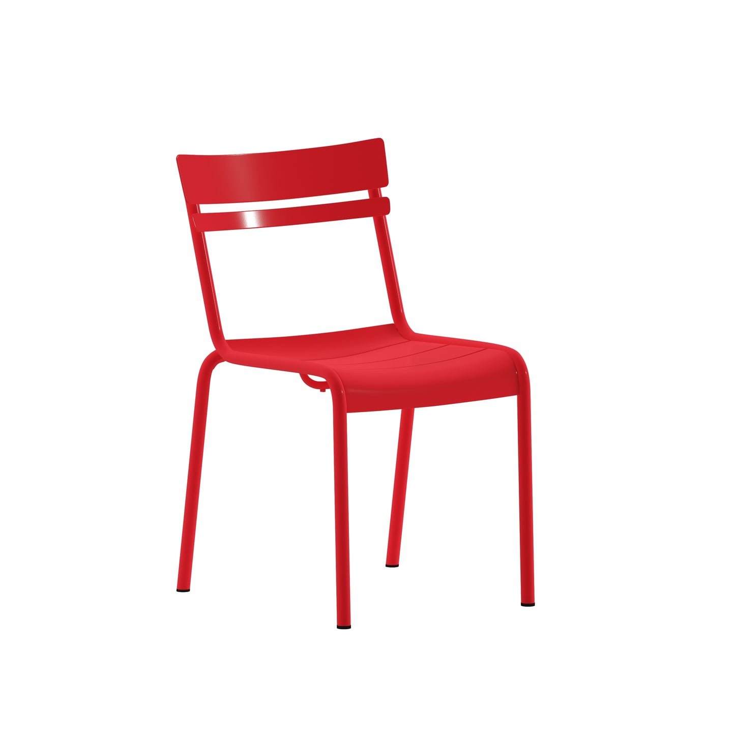 Red Steel Armless Chair XU-CH-10318-RED-GG