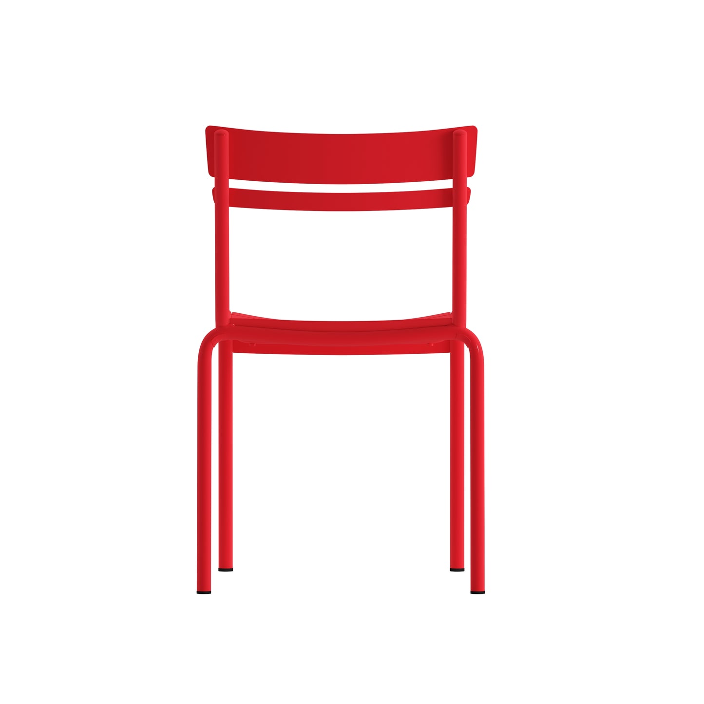 Red Steel Armless Chair XU-CH-10318-RED-GG