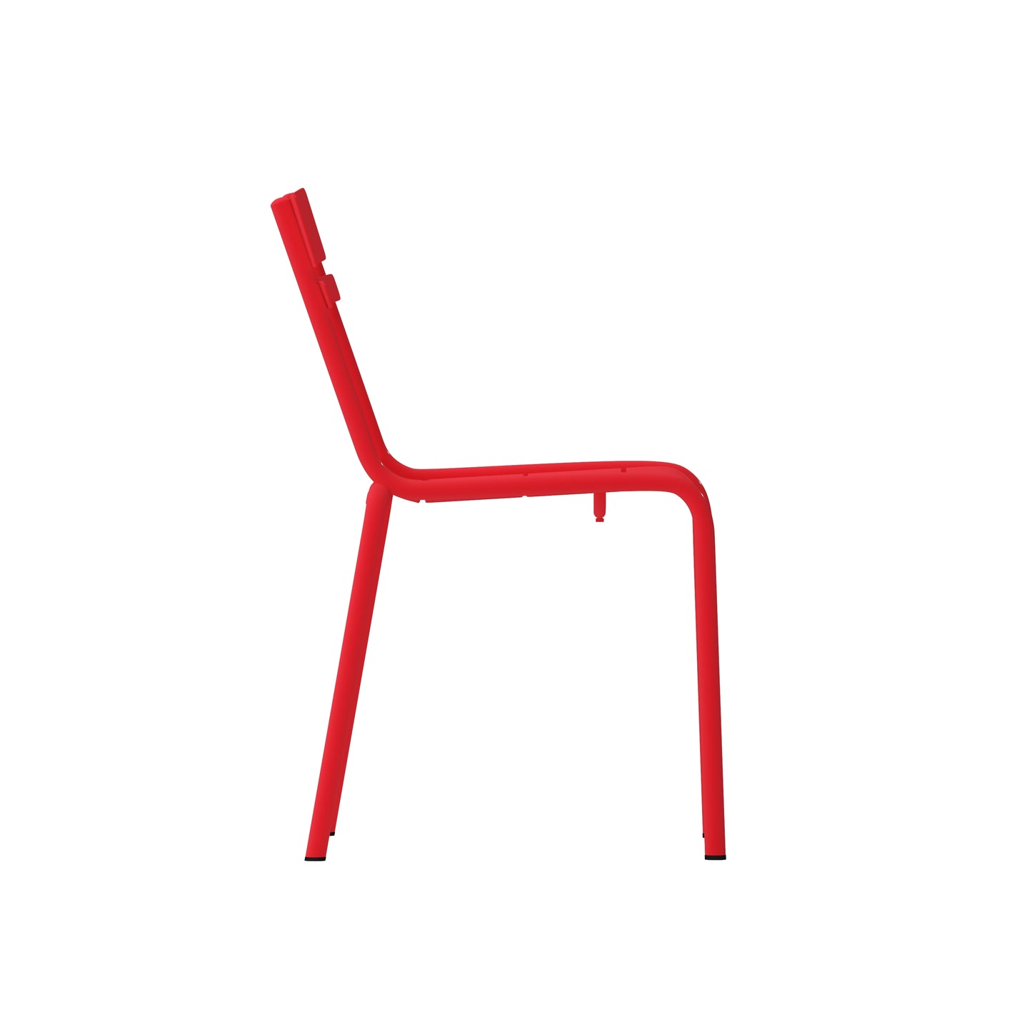 Red Steel Armless Chair XU-CH-10318-RED-GG