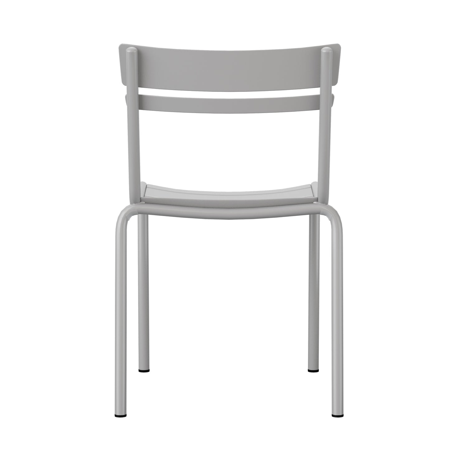 Modern Commercial Grade Indoor/Outdoor Armless Steel Stack Chair