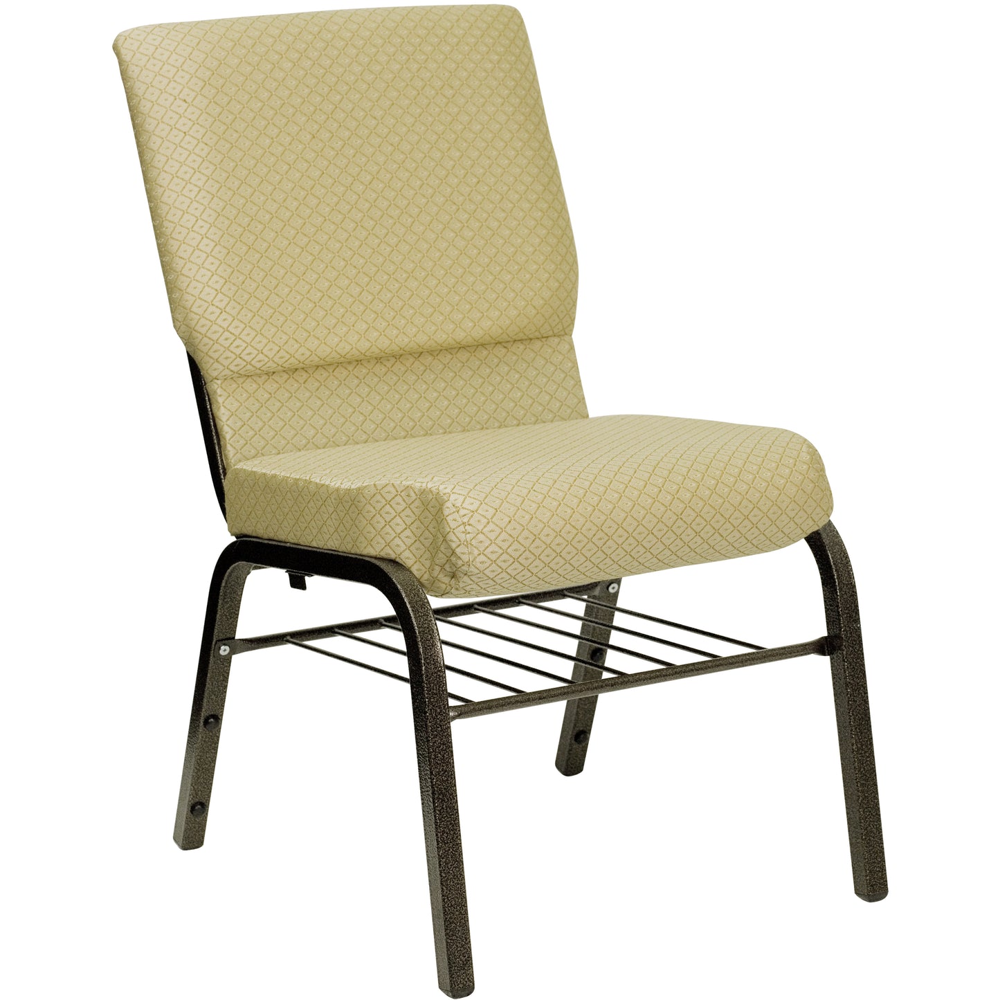 Beige Fabric Church Chair XU-CH-60096-BGE-BAS-GG