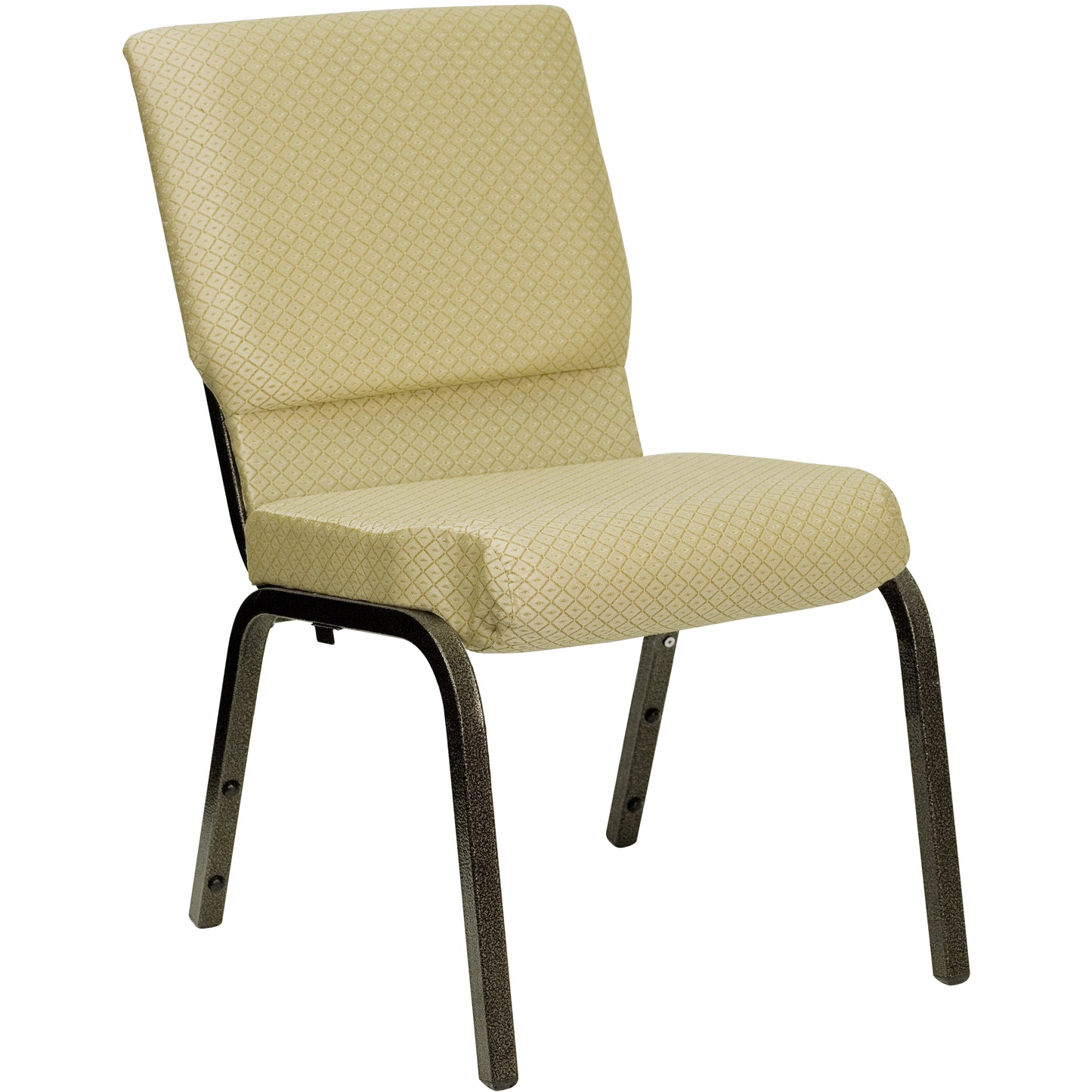 Beige Fabric Church Chair XU-CH-60096-BGE-GG