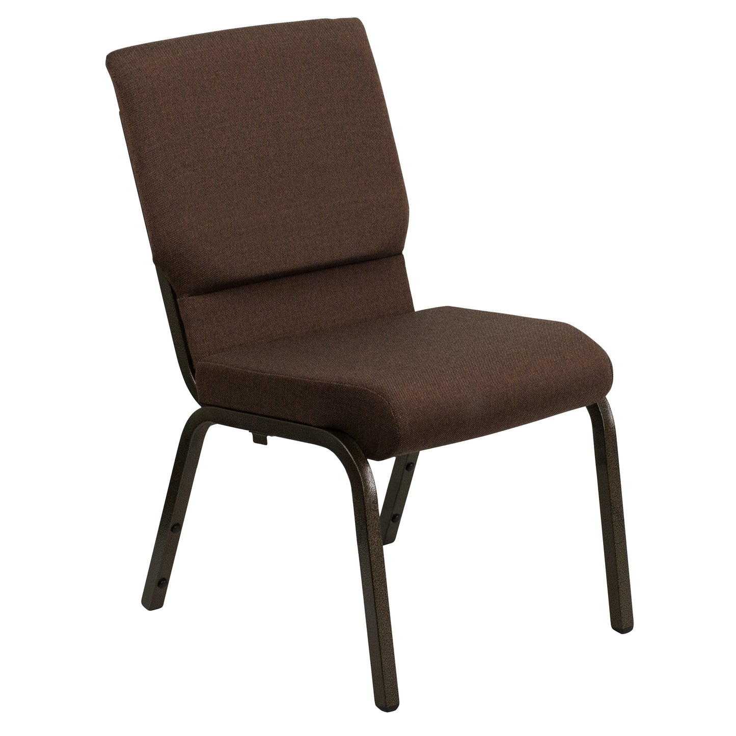 Brown Fabric Church Chair XU-CH-60096-BN-GG