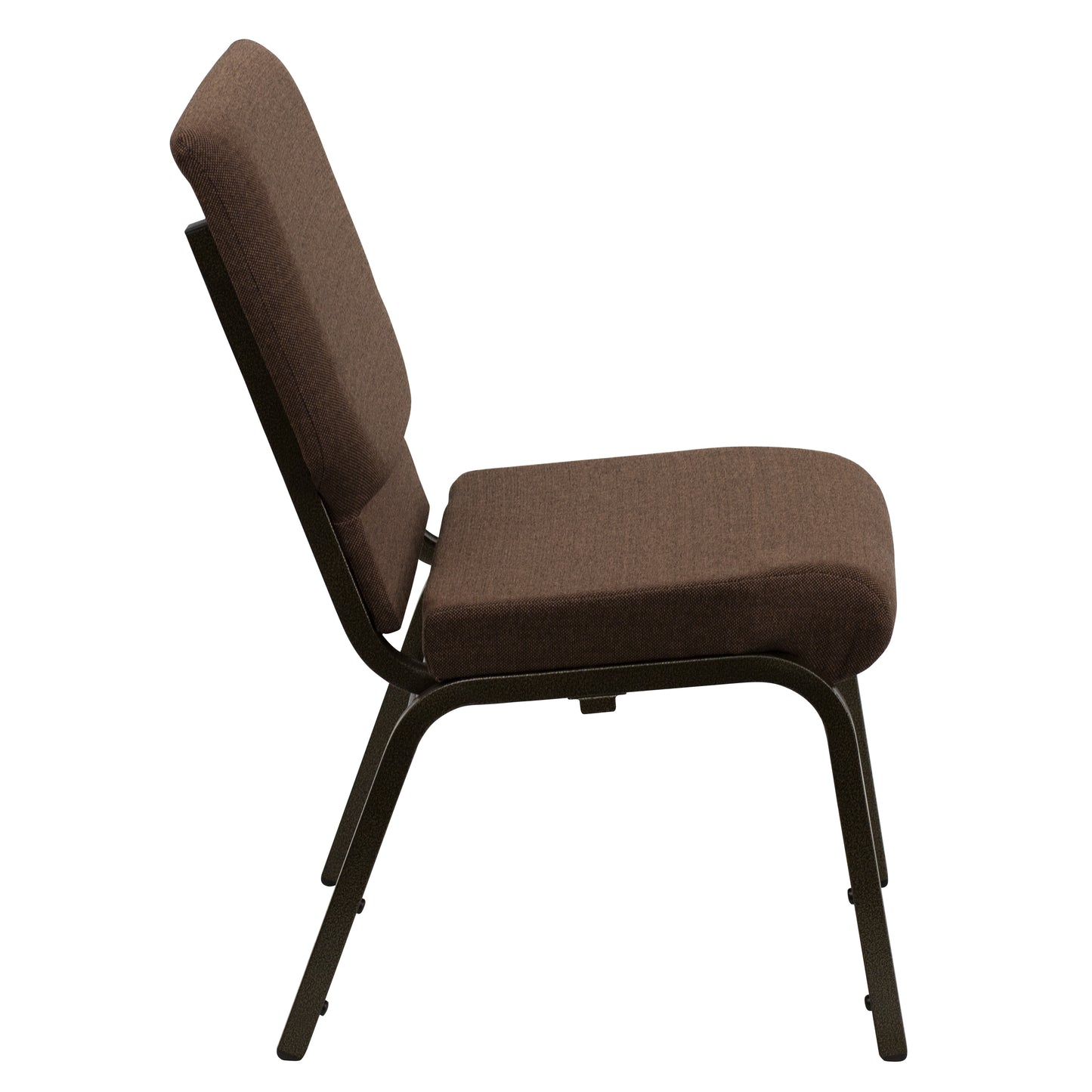 Brown Fabric Church Chair XU-CH-60096-BN-GG