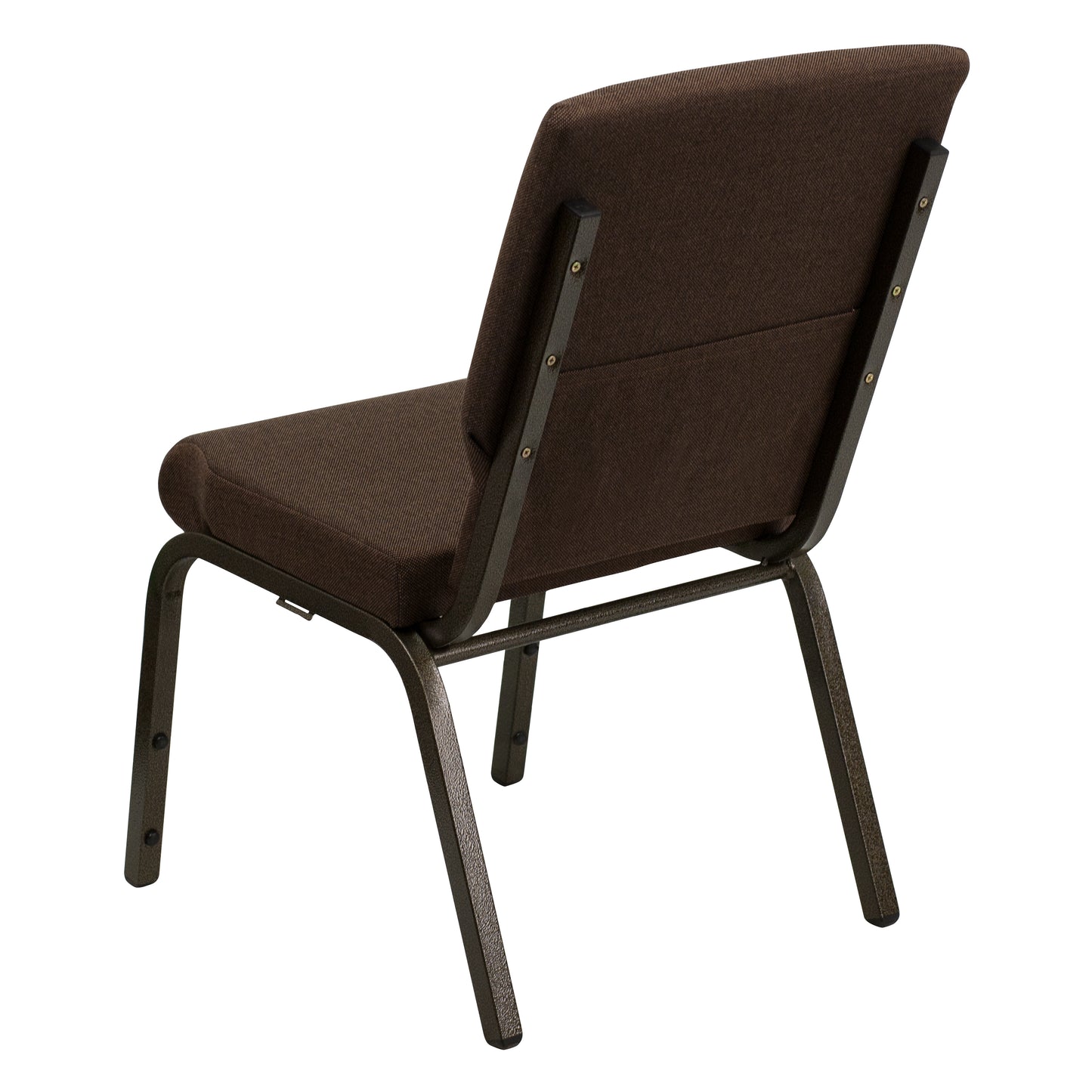 Brown Fabric Church Chair XU-CH-60096-BN-GG