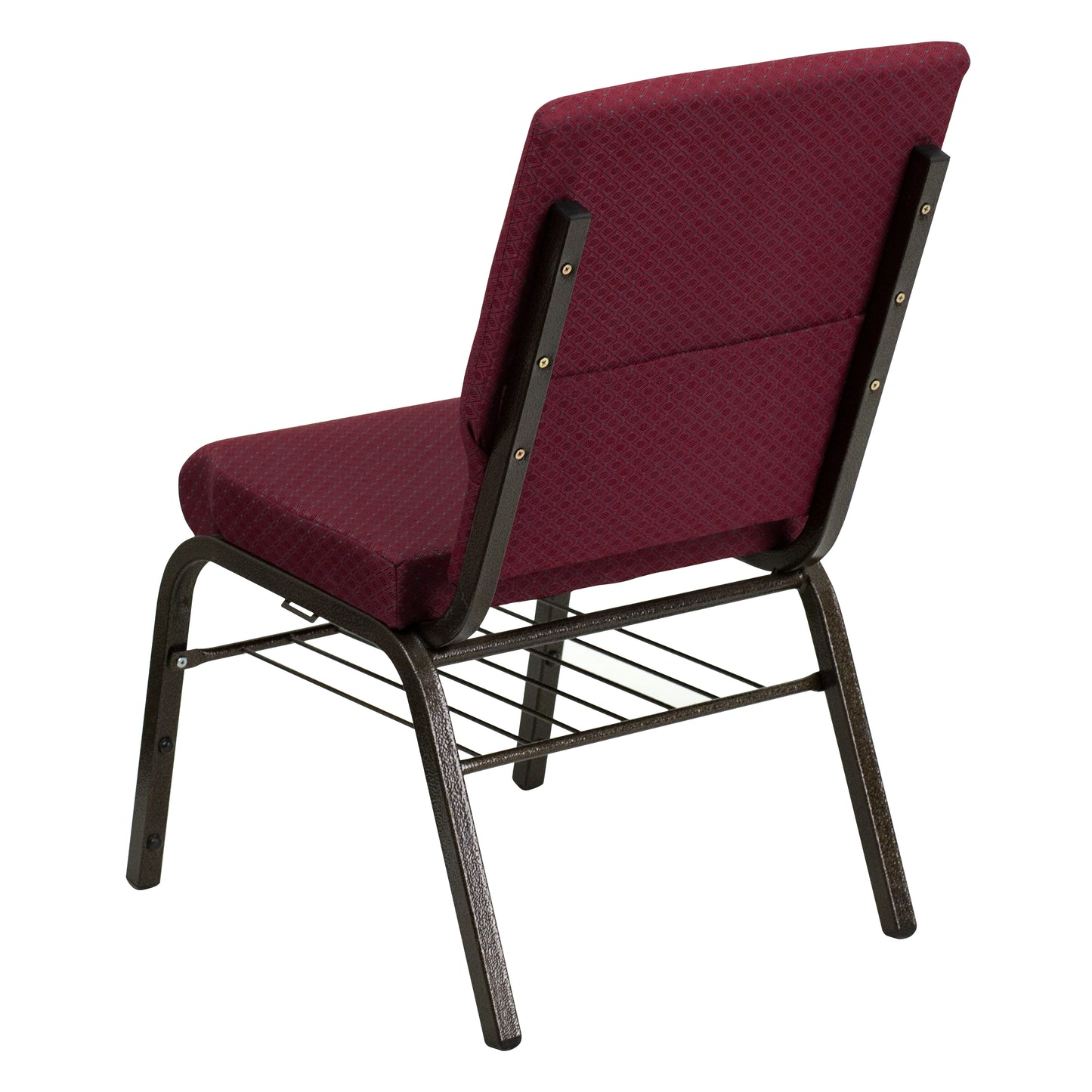 Burgundy Fabric Church Chair XU-CH-60096-BYXY56-BAS-GG