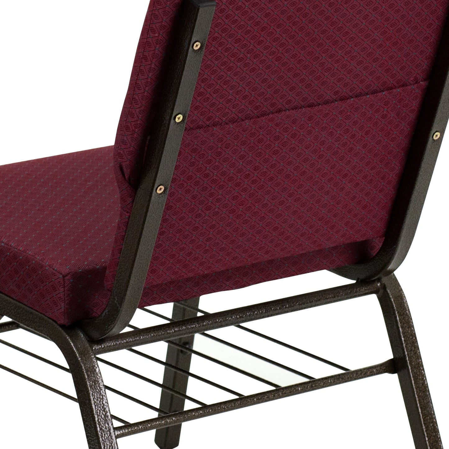 Burgundy Fabric Church Chair XU-CH-60096-BYXY56-BAS-GG