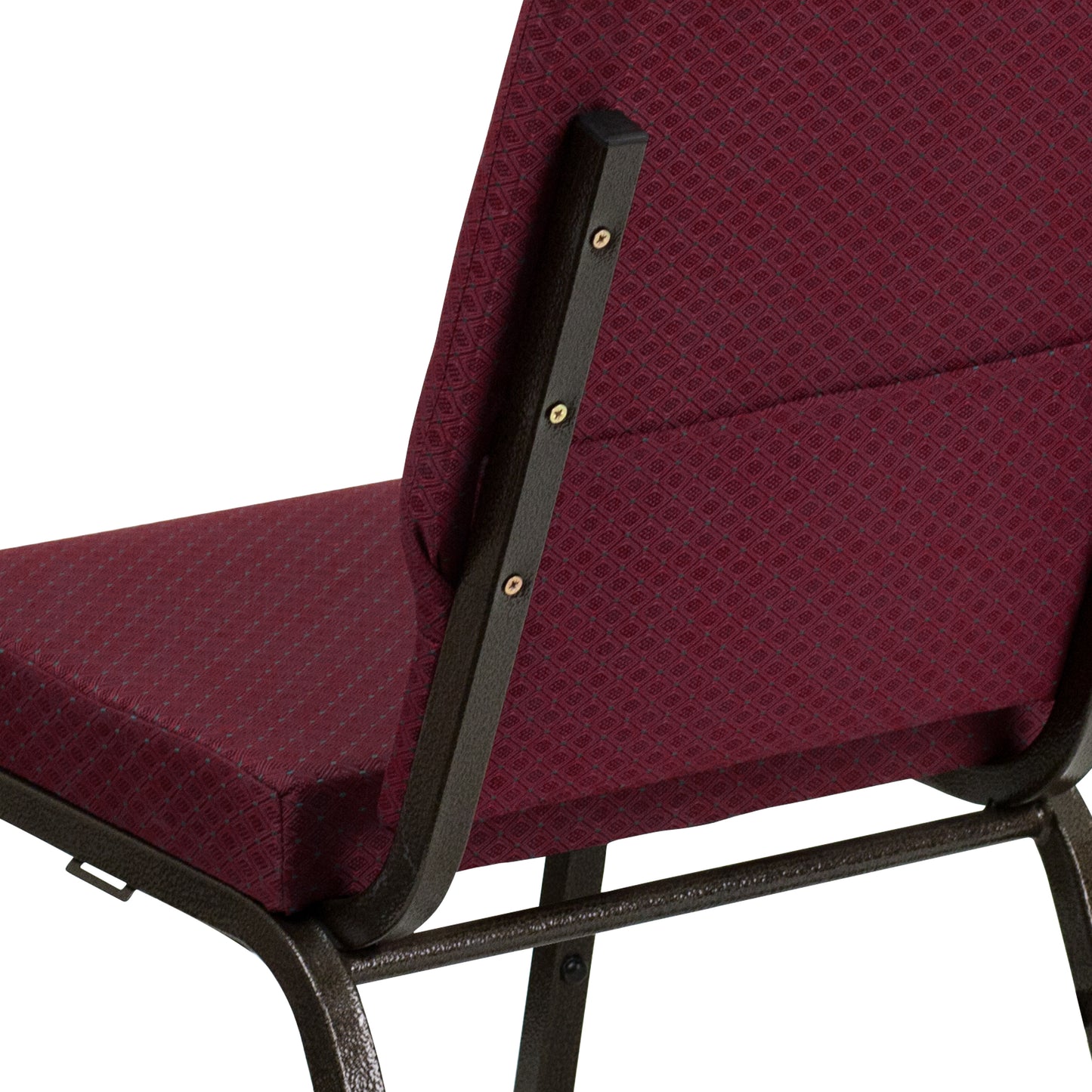 Burgundy Fabric Church Chair XU-CH-60096-BYXY56-GG