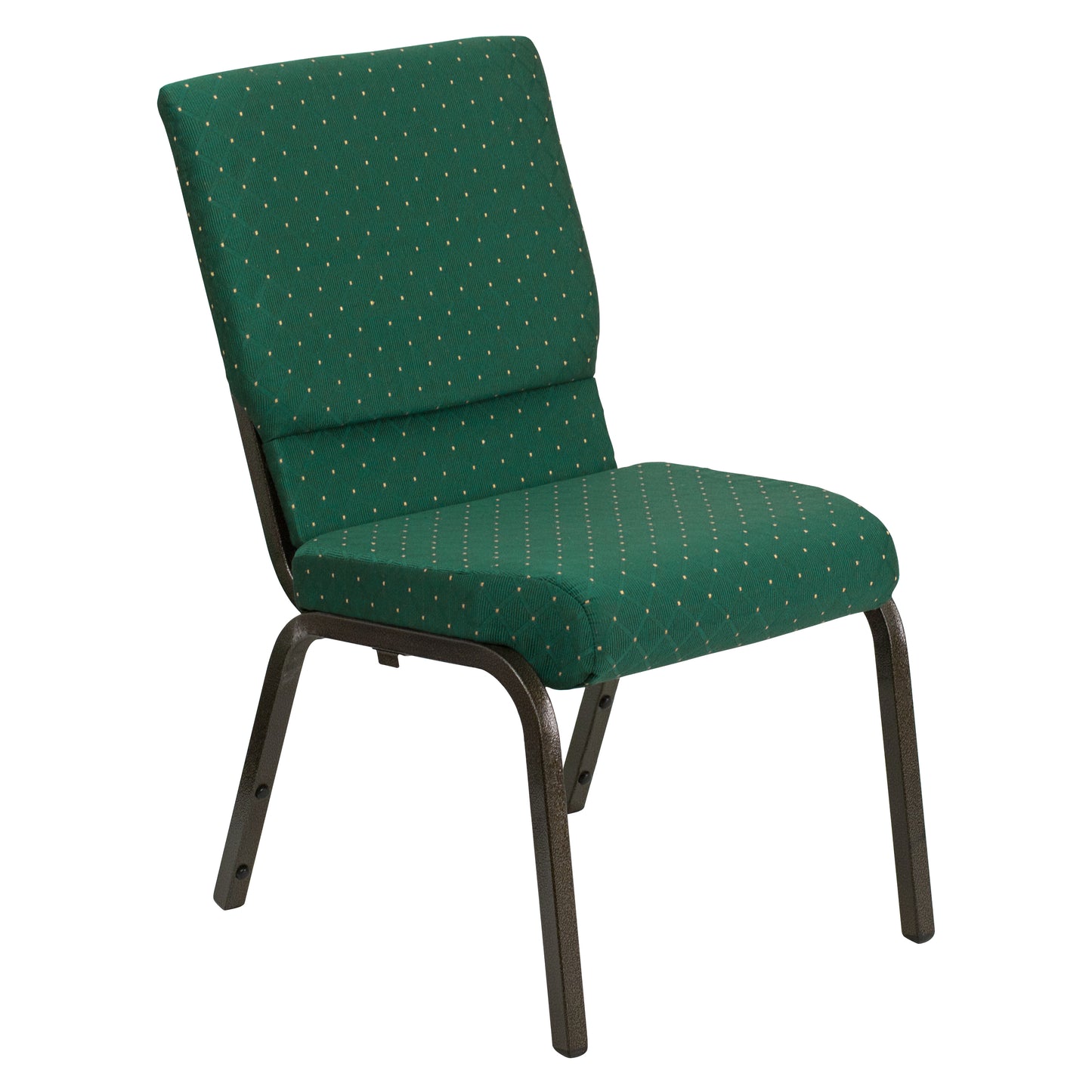 Green Fabric Church Chair XU-CH-60096-GN-GG