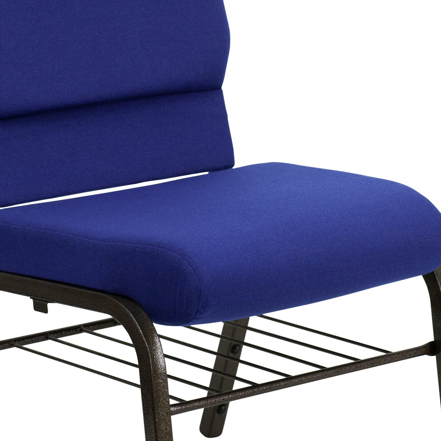 Blue Fabric Church Chair XU-CH-60096-NVY-GG